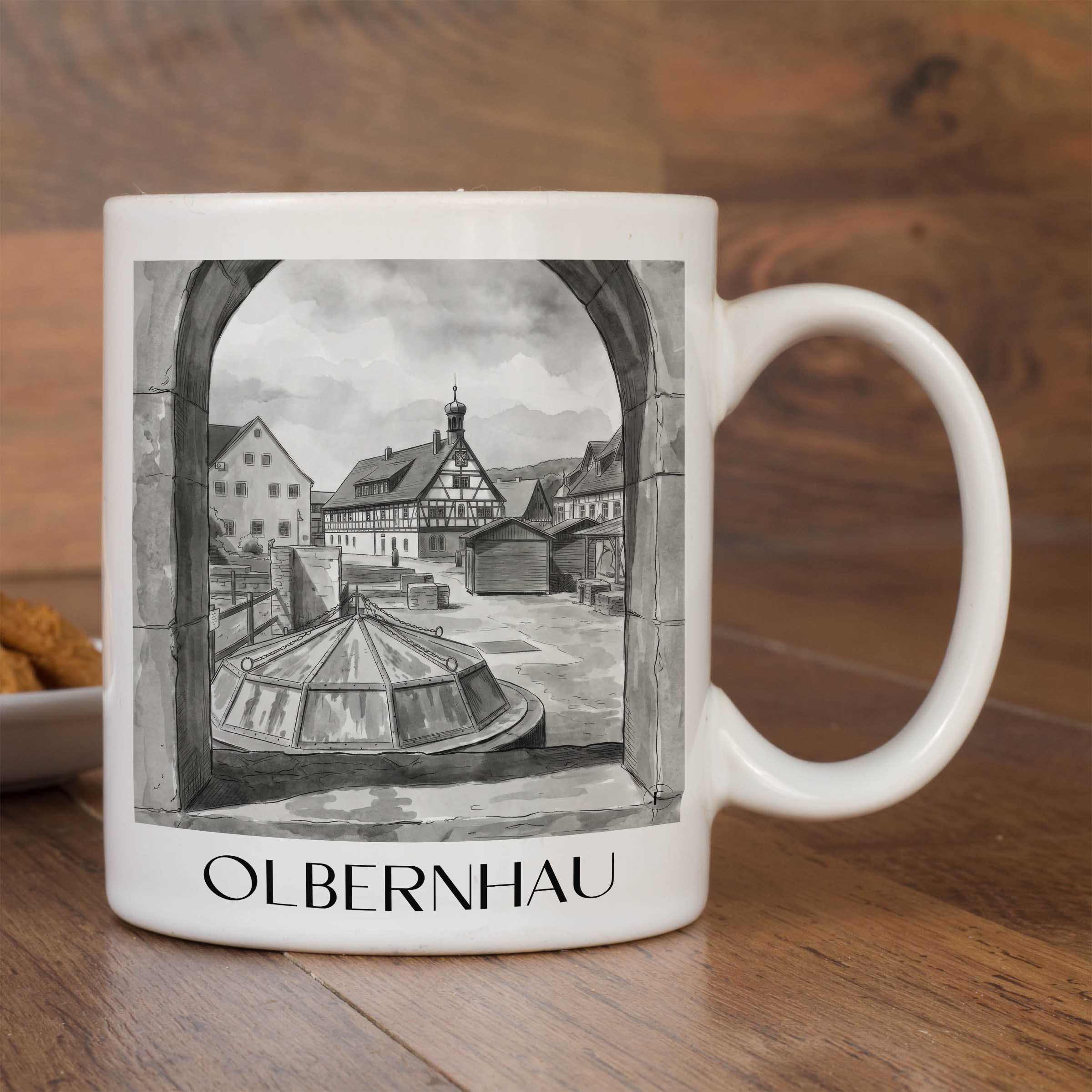 olbernhau-erzgebirge-deutschland-kaffeebecher-aquarell-schwarz-weiss