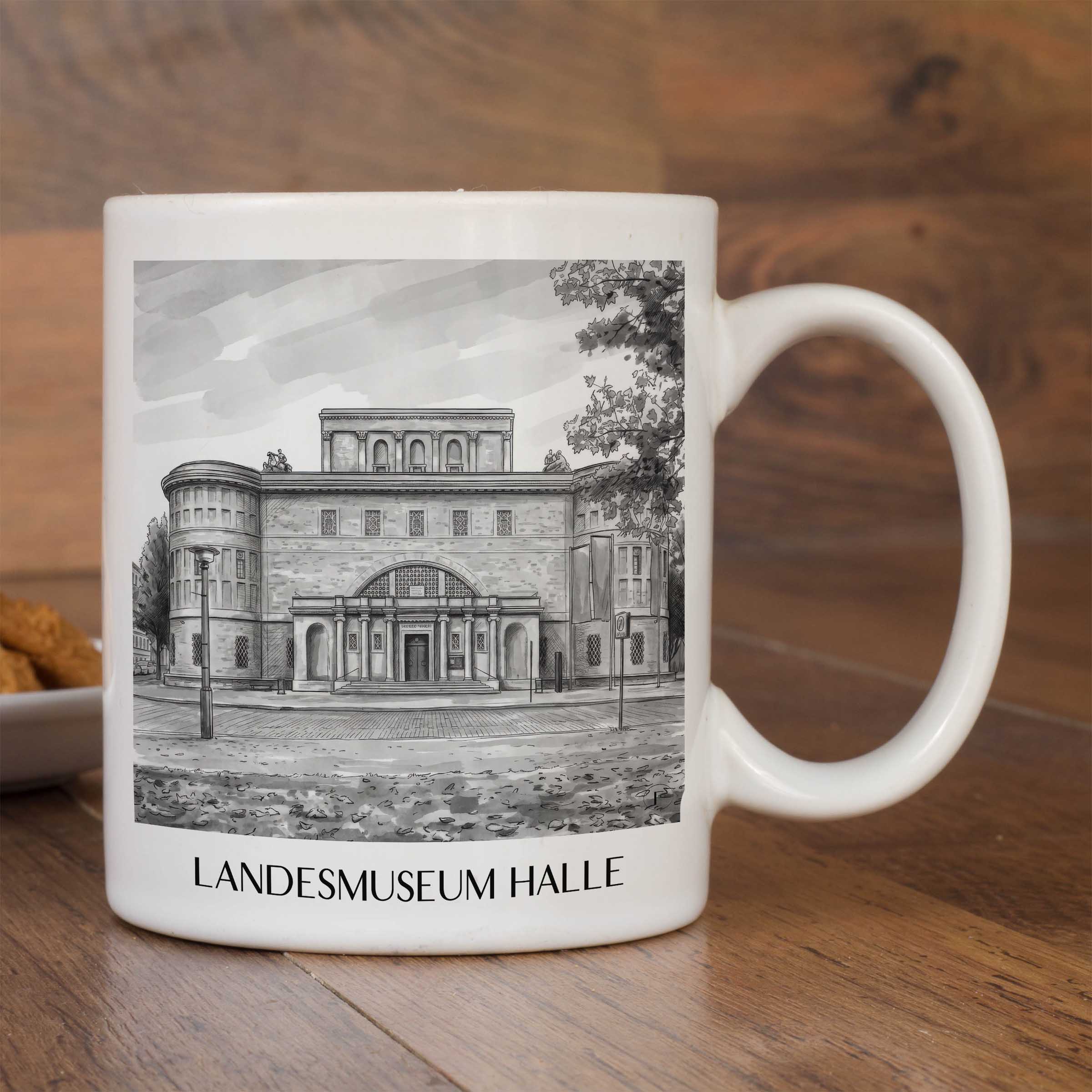 landesmuseum-halle-deutschland-kaffeebecher-aquarell-schwarz-weiss