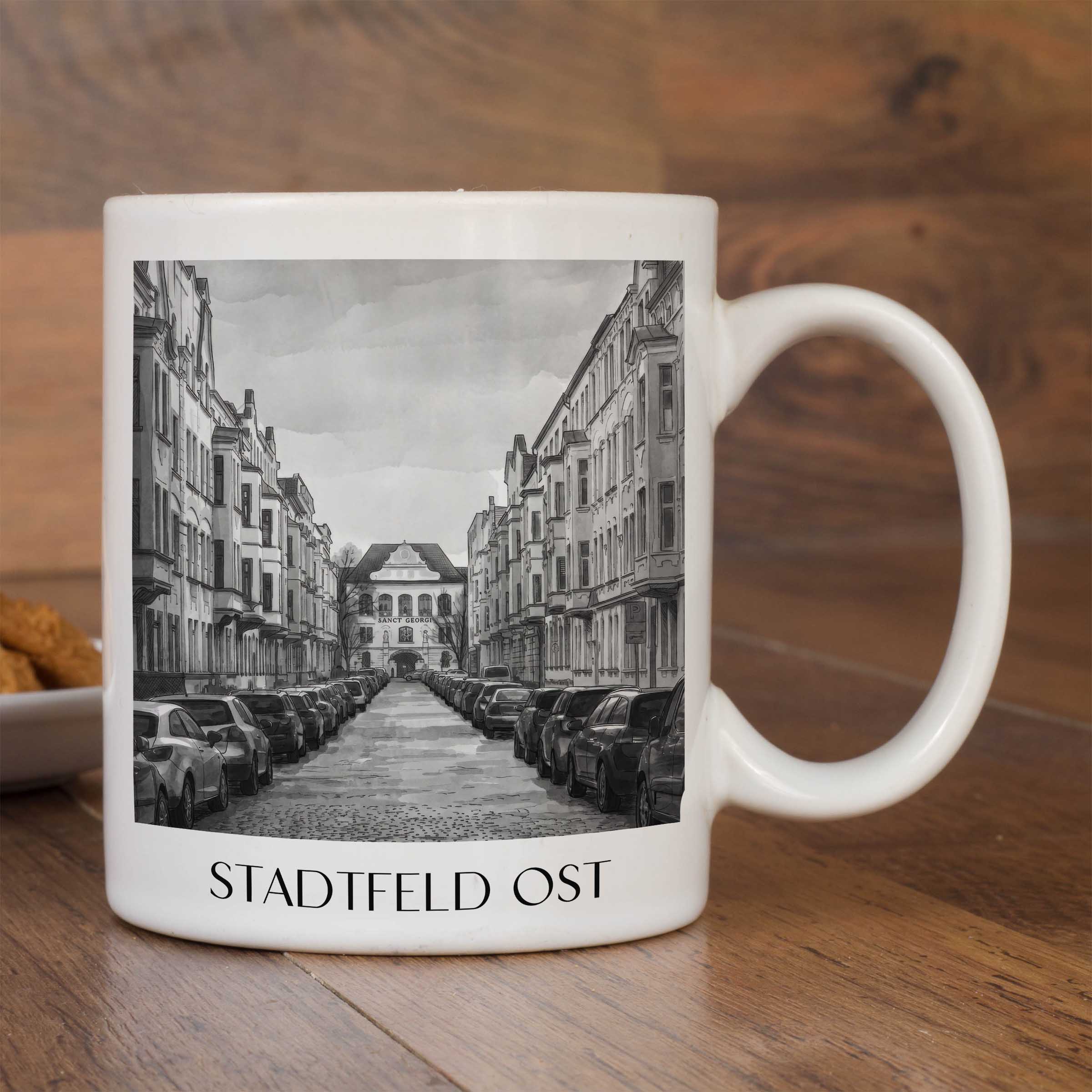 stadtfeld-ost-magdeburg-deutschland-kaffeebecher-aquarell-schwarz-weiss