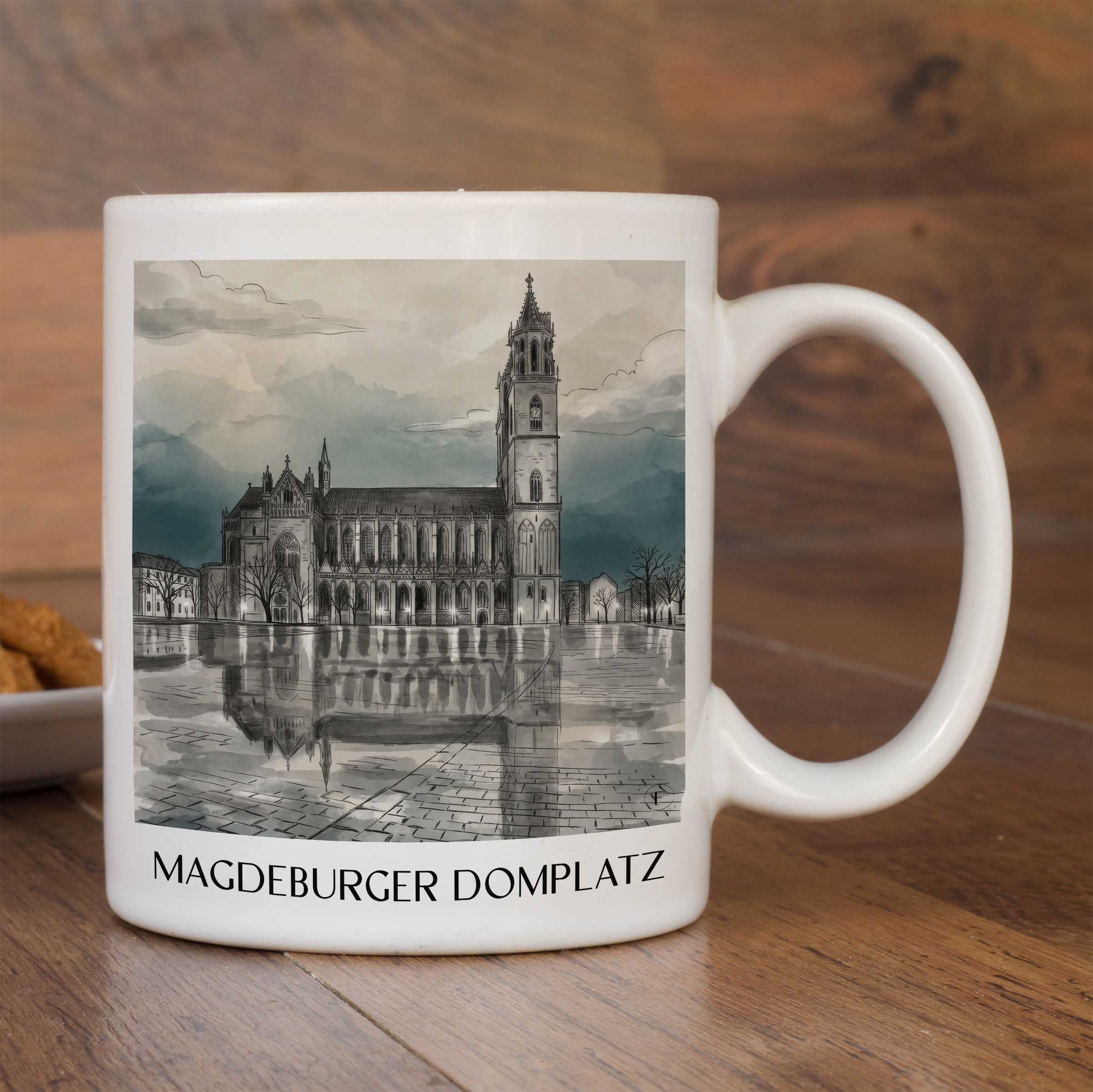 domplatz-magdeburg-deutschland-kaffeebecher-aquarell-schwarz-weiss