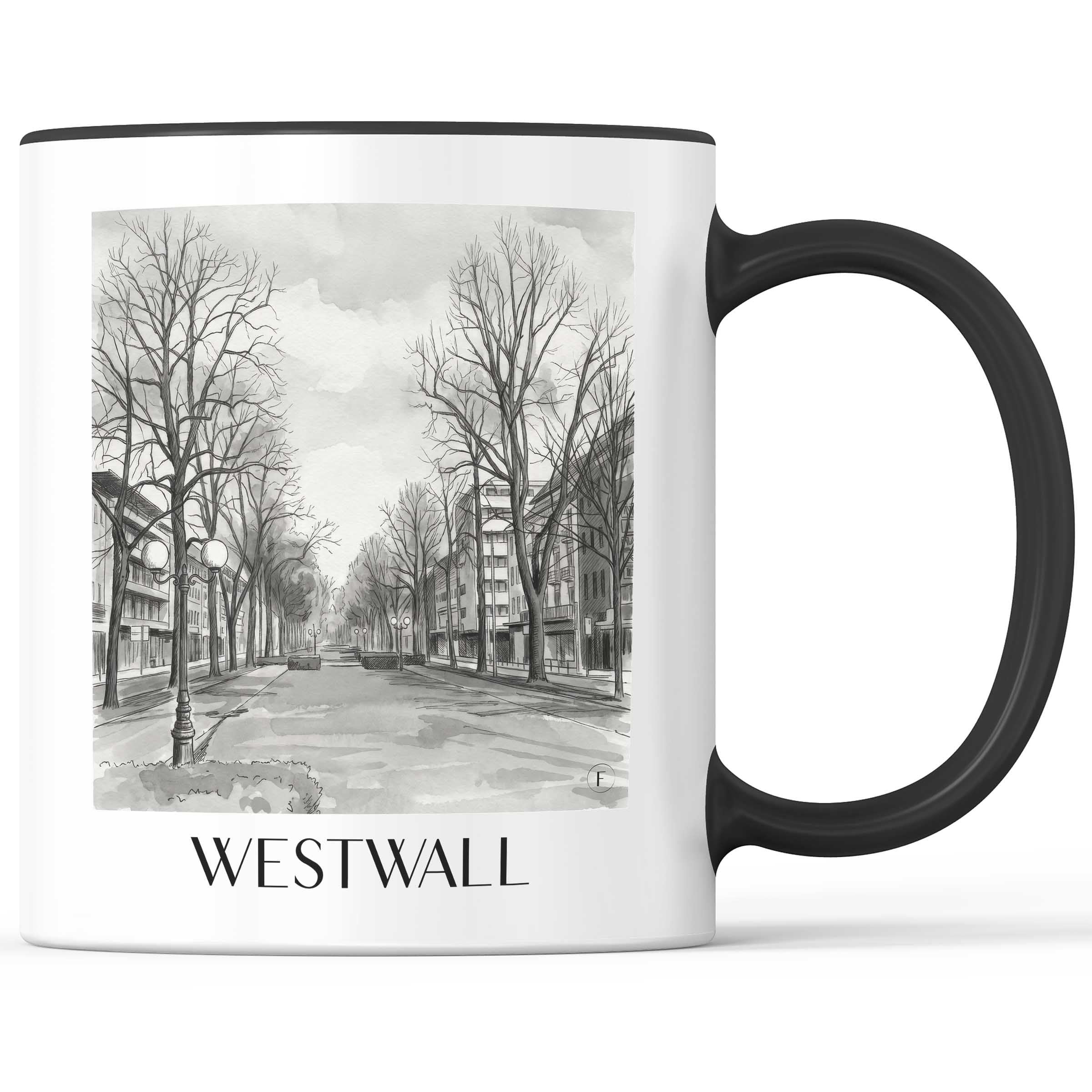 westwall-krefeld-deutschland-kaffeebecher-aquarell-schwarz-weiss