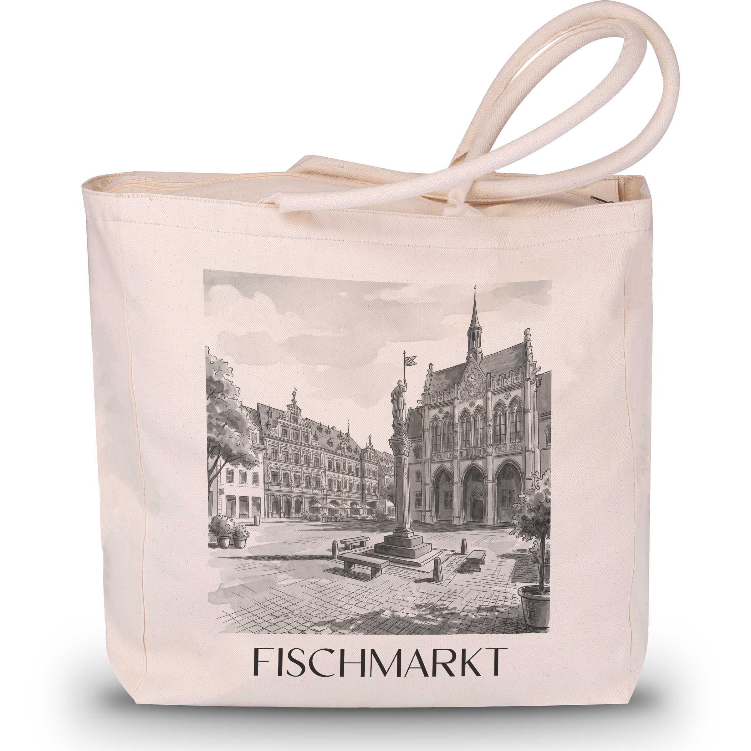 fischmarkt-erfurt-deutschland-einkaufstasche-aquarell-schwarz-weiss