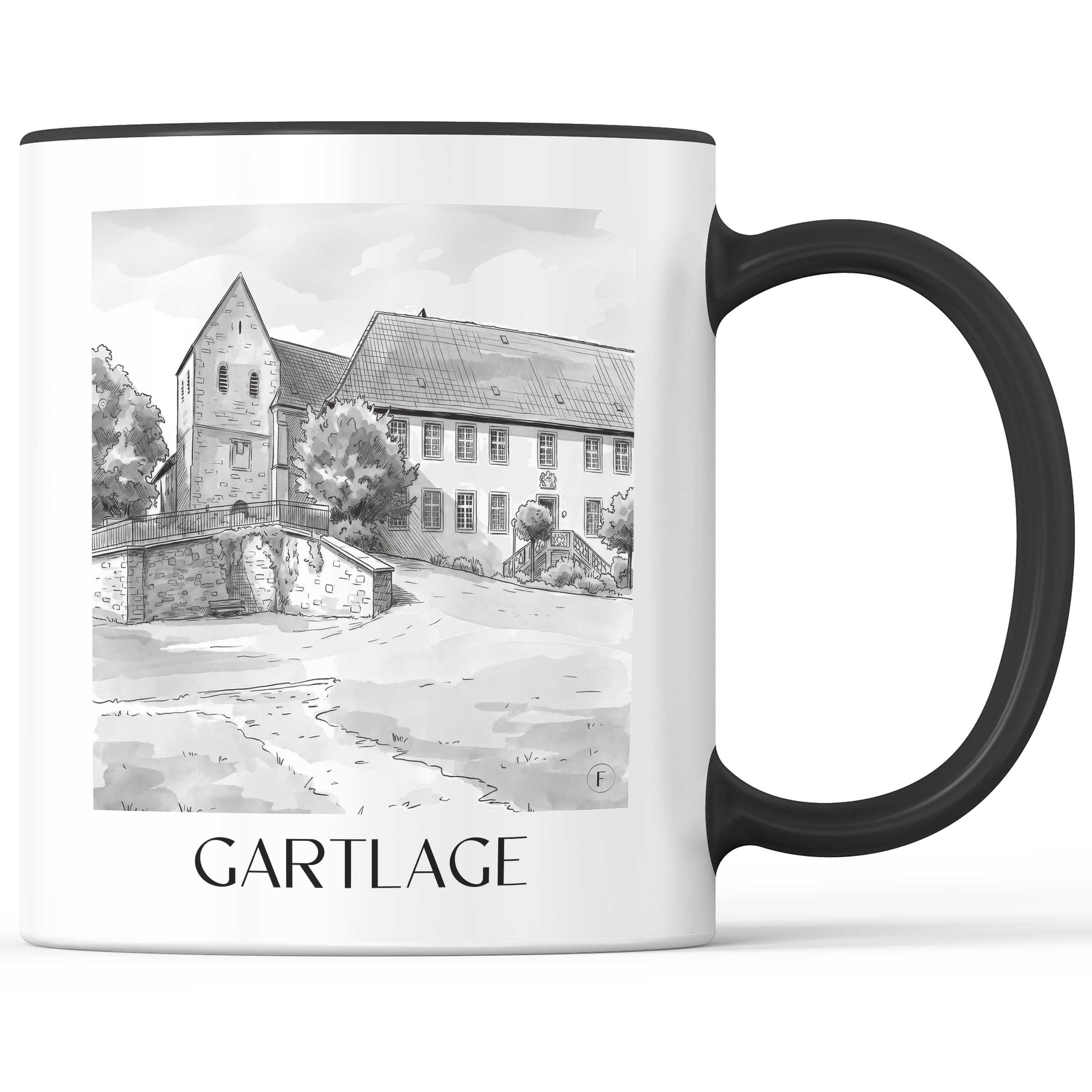 gartlage-osnabrück-deutschland-kaffeebecher-aquarell-schwarz-weiss