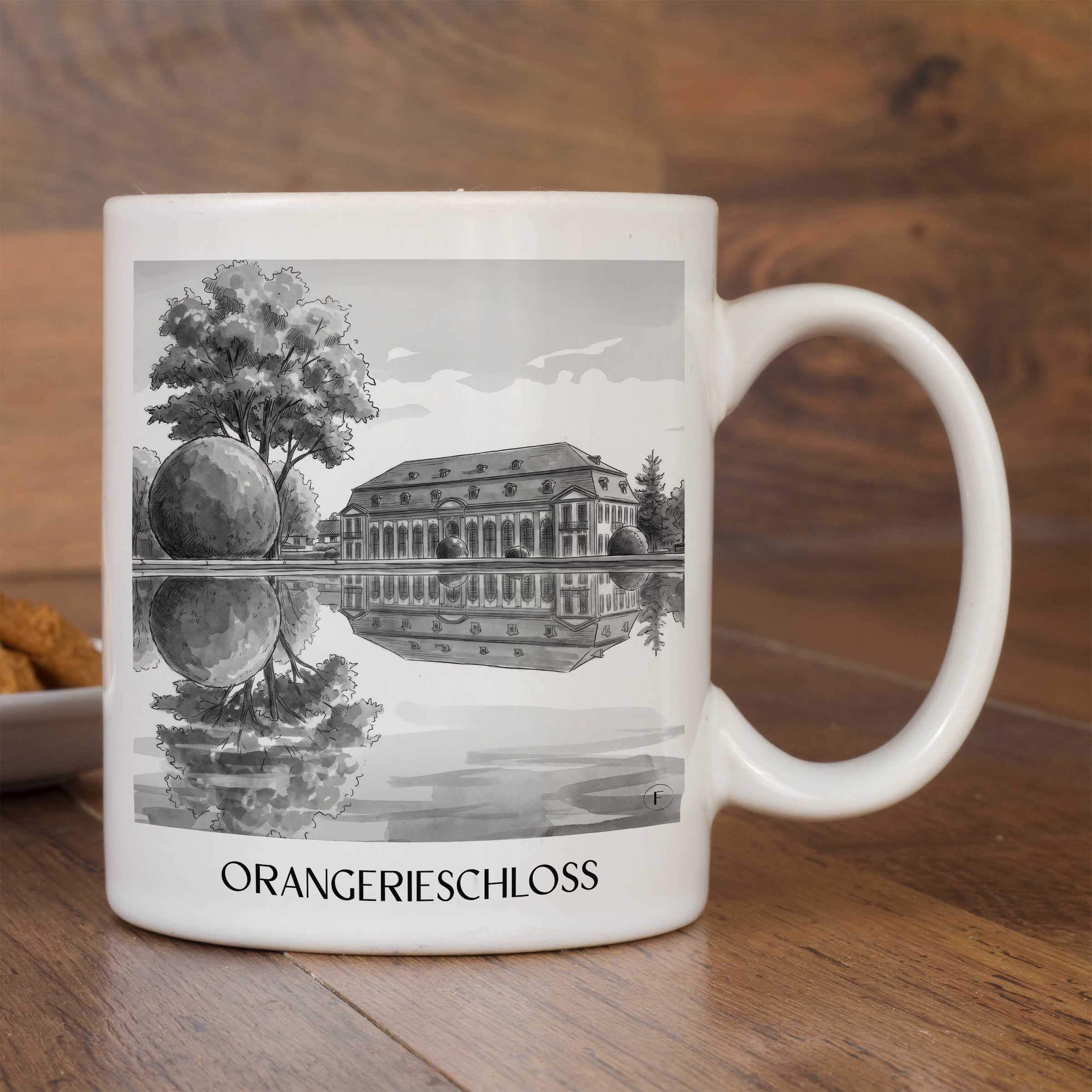 orangerieschloss-darmstadt-deutschland-kaffeebecher-aquarell-schwarz-weiss