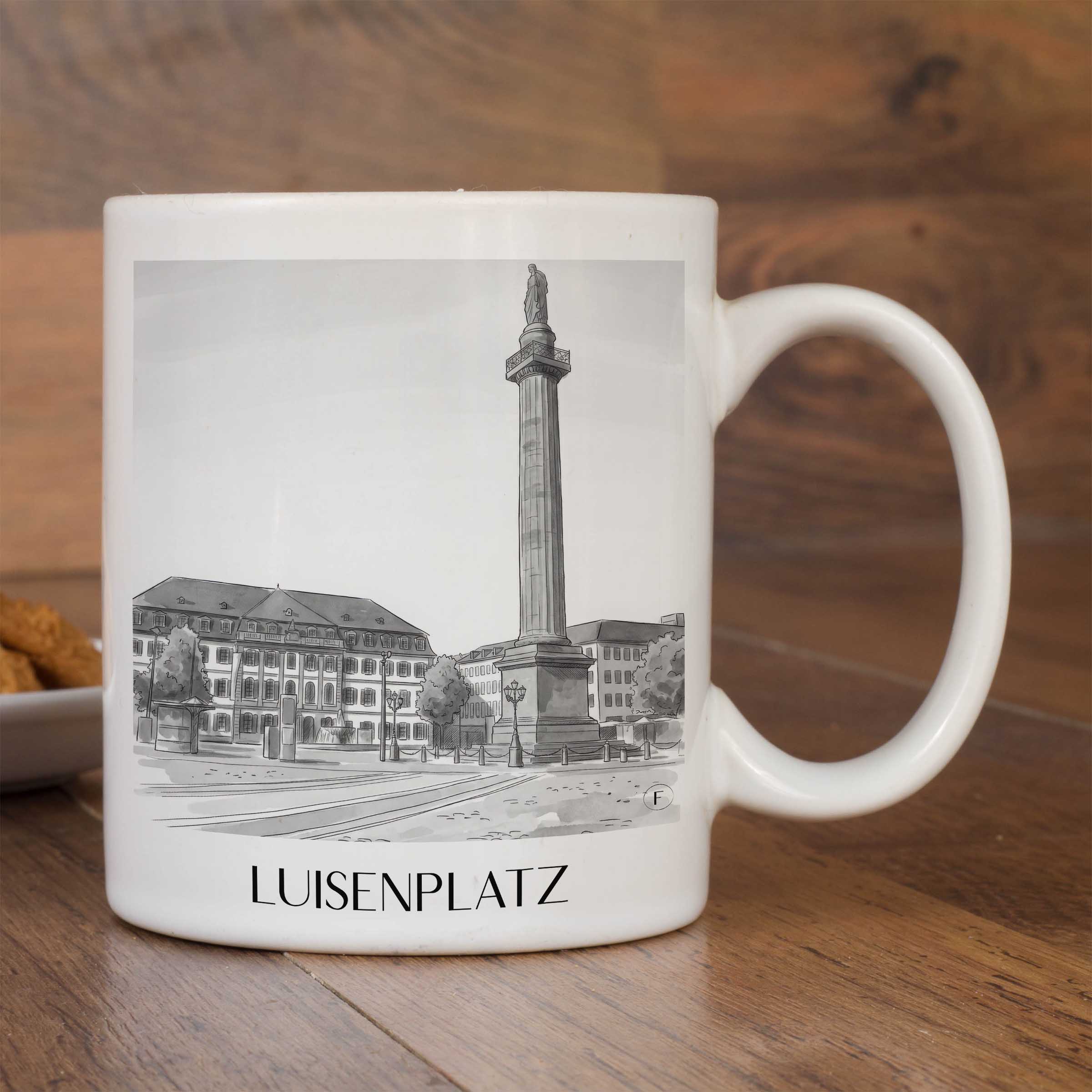 luisenplatz-darmstadt-deutschland-kaffeebecher-aquarell-schwarz-weiss