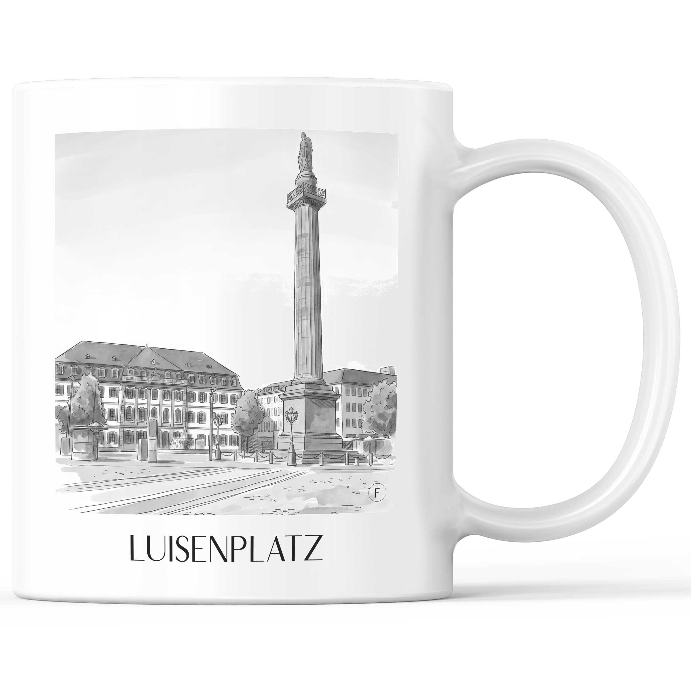 luisenplatz-darmstadt-deutschland-kaffeebecher-aquarell-schwarz-weiss