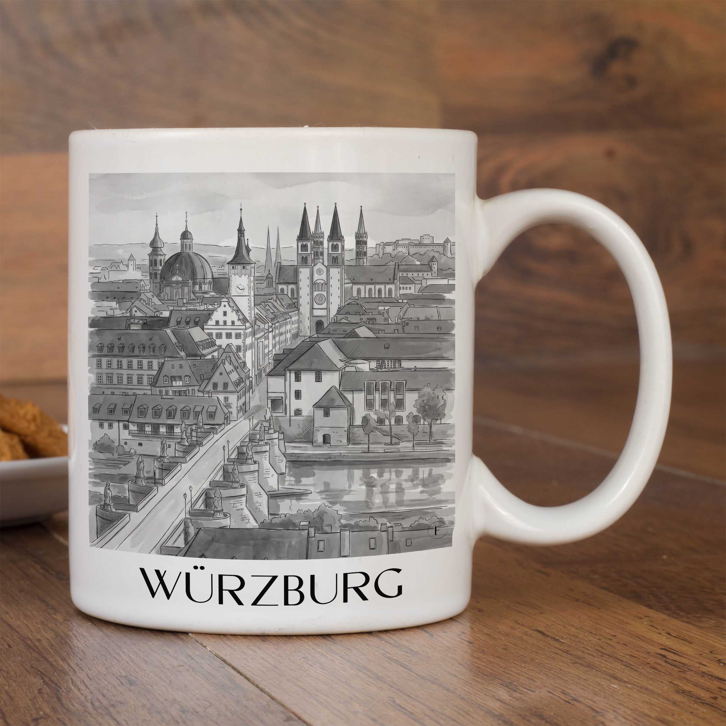 würzburg-franken-deutschland-kaffeebecher-aquarell-schwarz-weiss