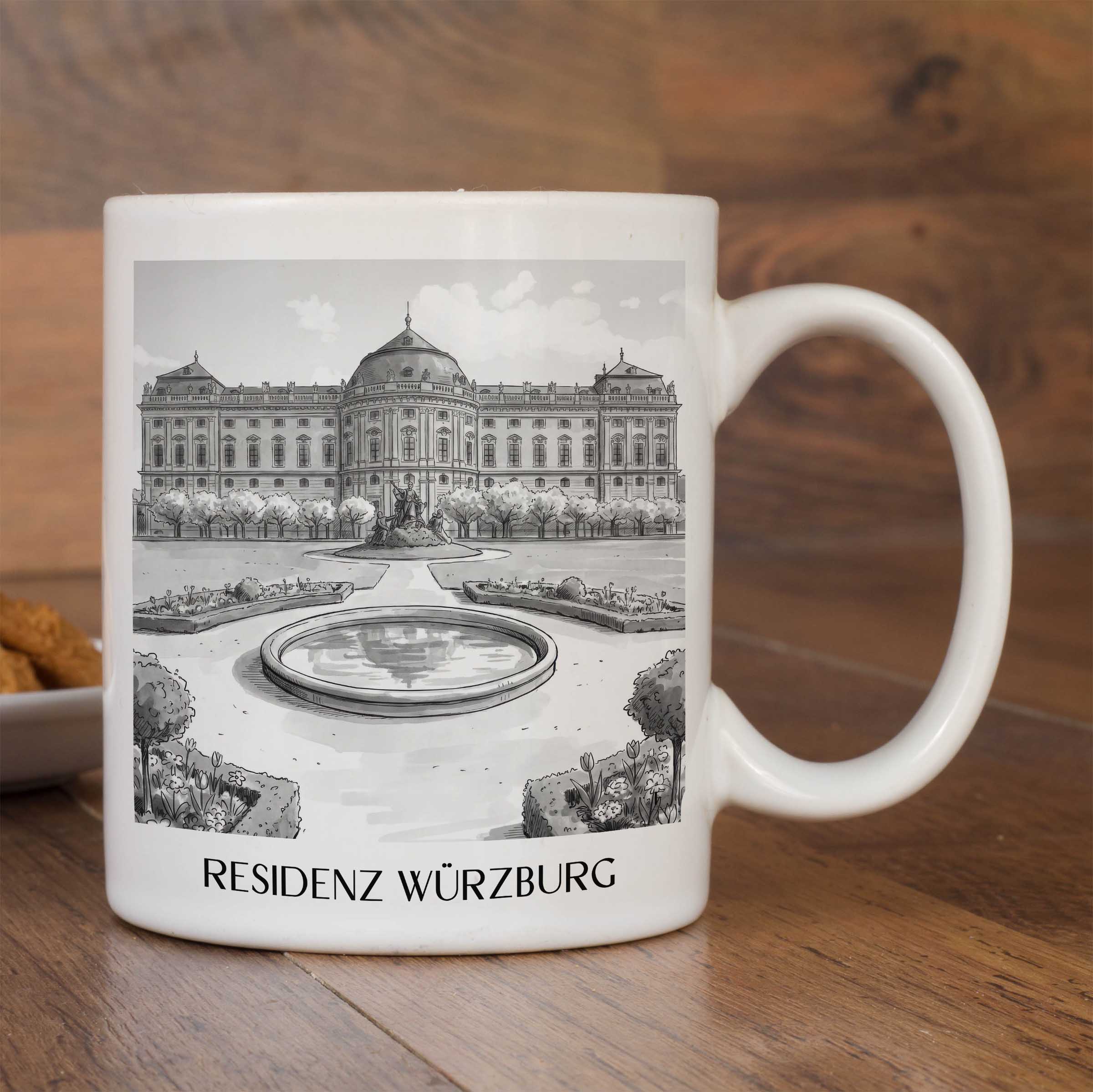residenz-würzburg-franken-deutschland-kaffeebecher-aquarell-schwarz-weiss