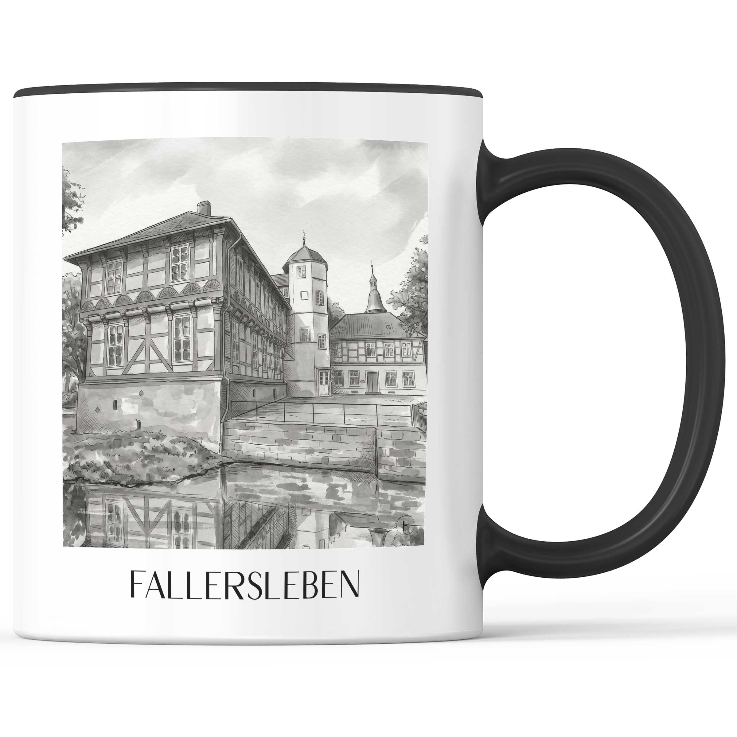 fallersleben-wolfsburg-deutschland-kaffeebecher-aquarell-schwarz-weiss