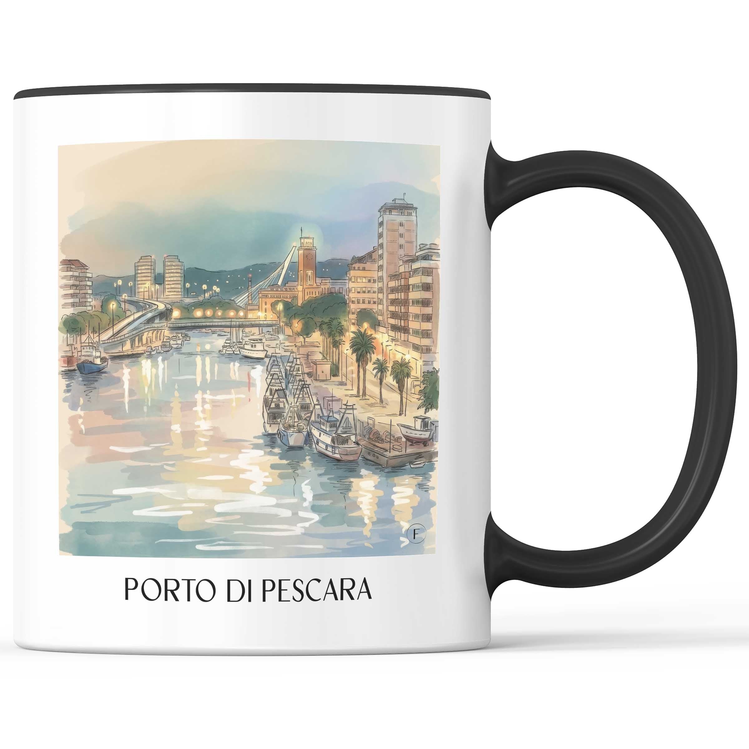 porto-di-pescara-abruzzen-italien-kaffeebecher-aquarell