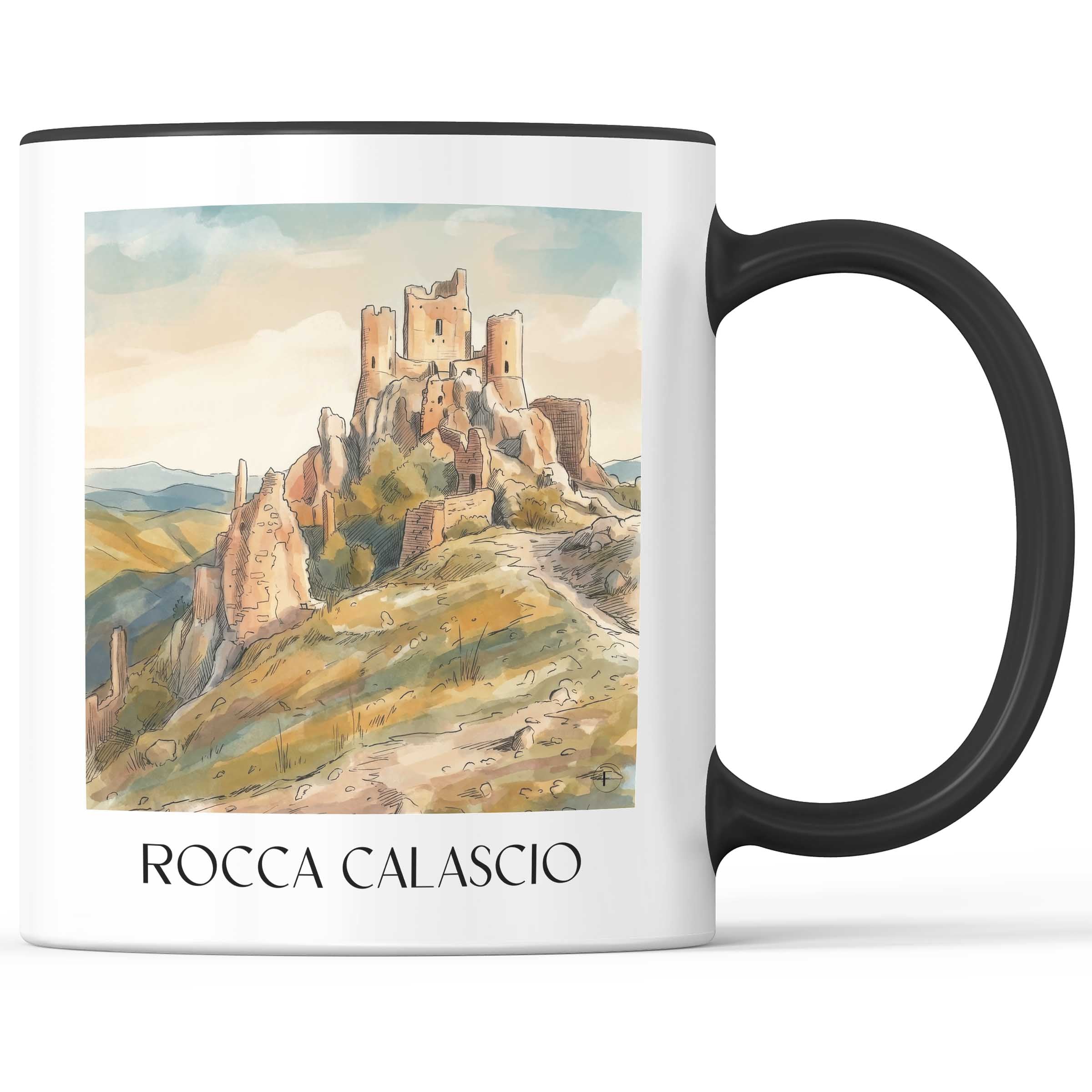 rocca-calascio-abruzzen-italien-kaffeebecher-aquarell