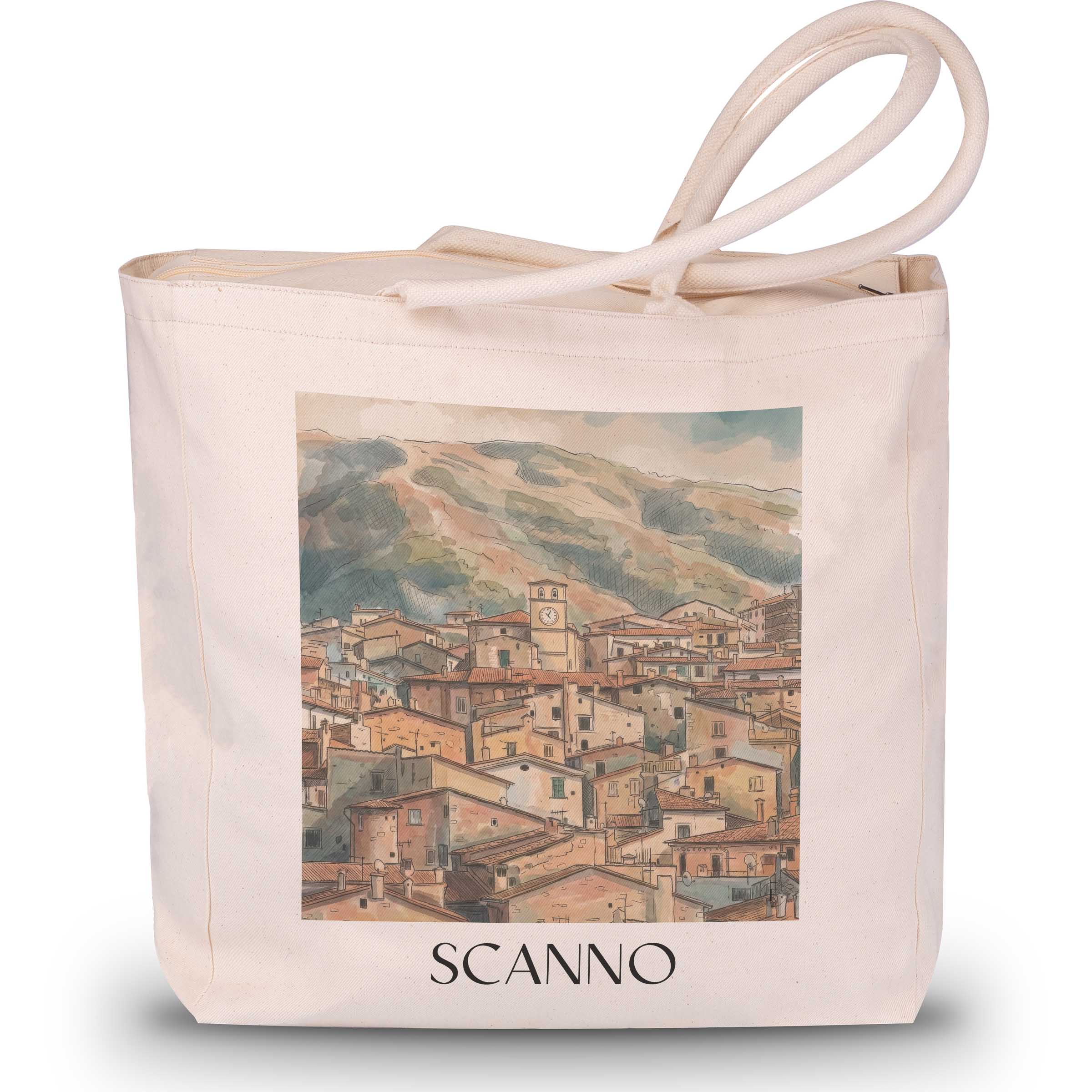 scanno-abruzzen-italien-einkaufstasche-aquarell