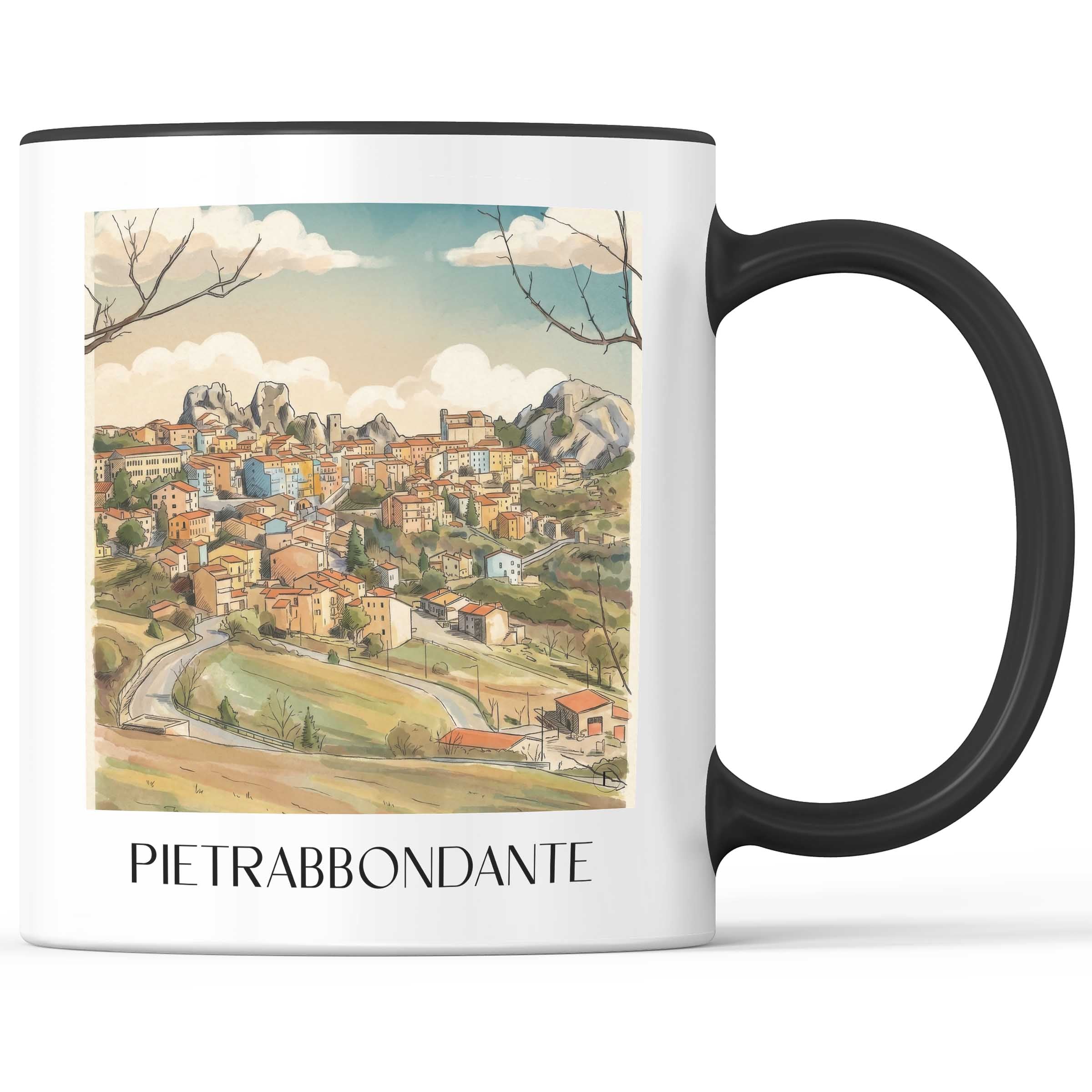 pietrabbondante-isernia-italien-kaffeebecher-aquarell
