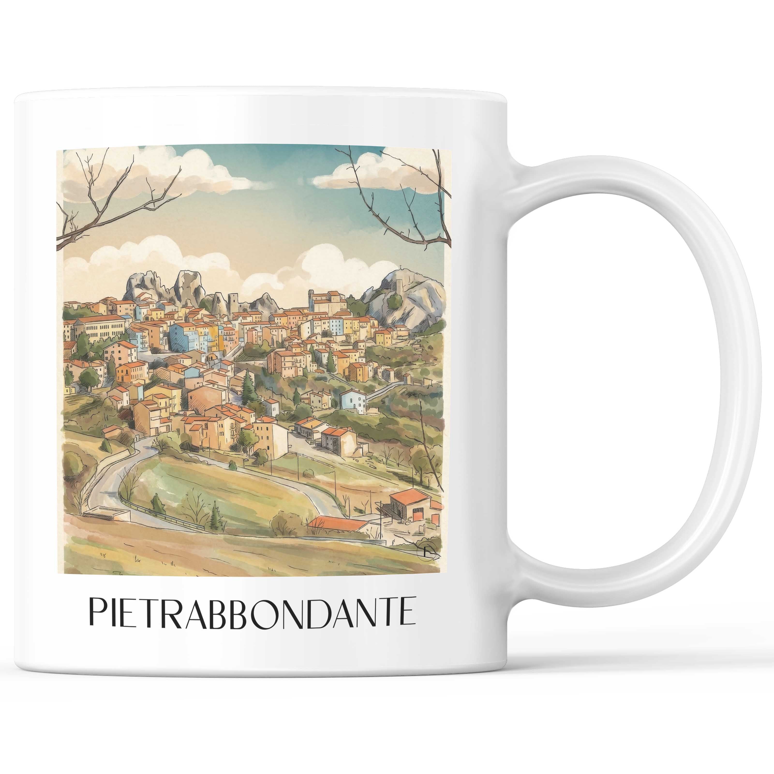 pietrabbondante-isernia-italien-kaffeebecher-aquarell