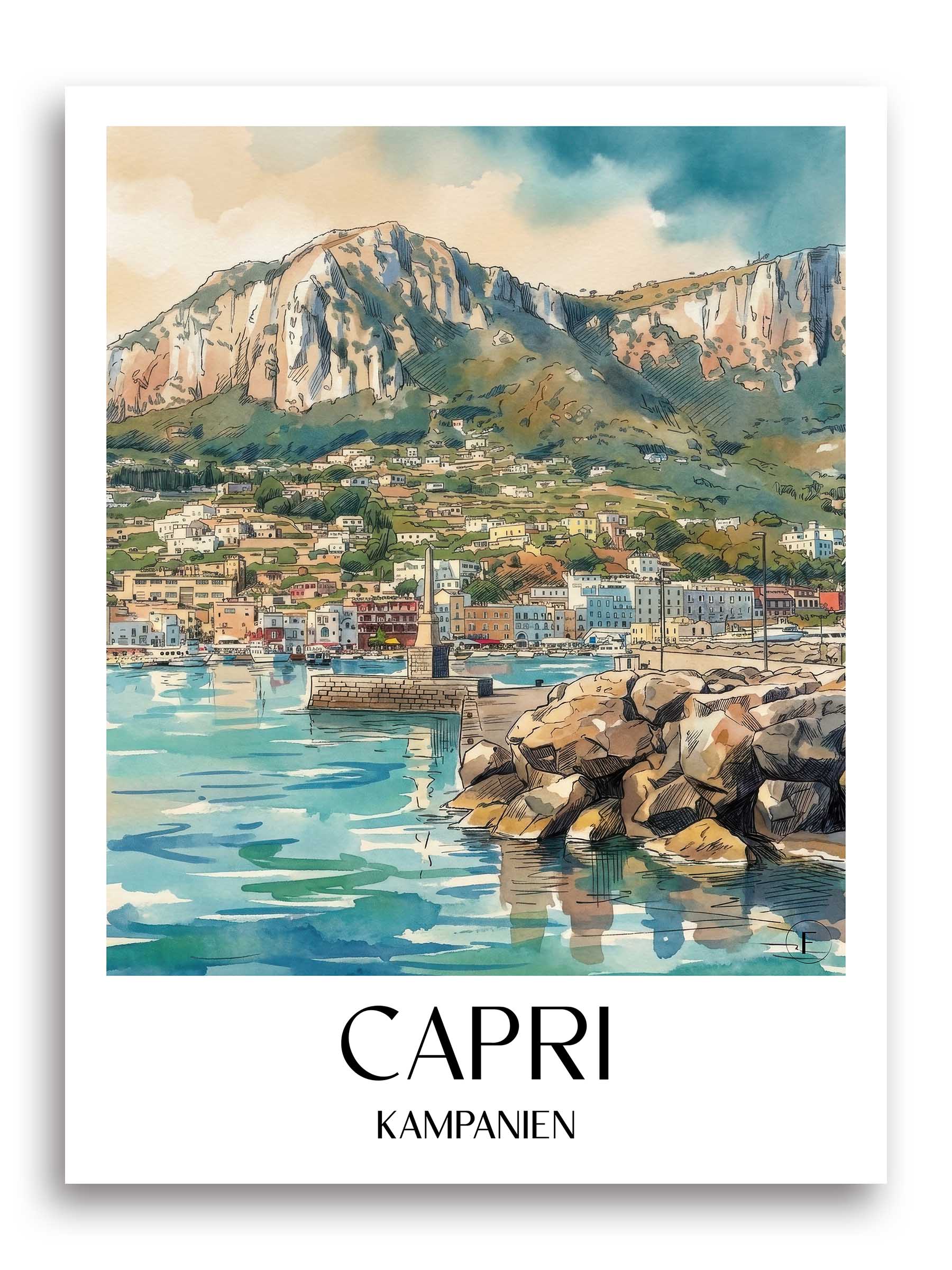 capri-kampanien-italien-poster-aquarell