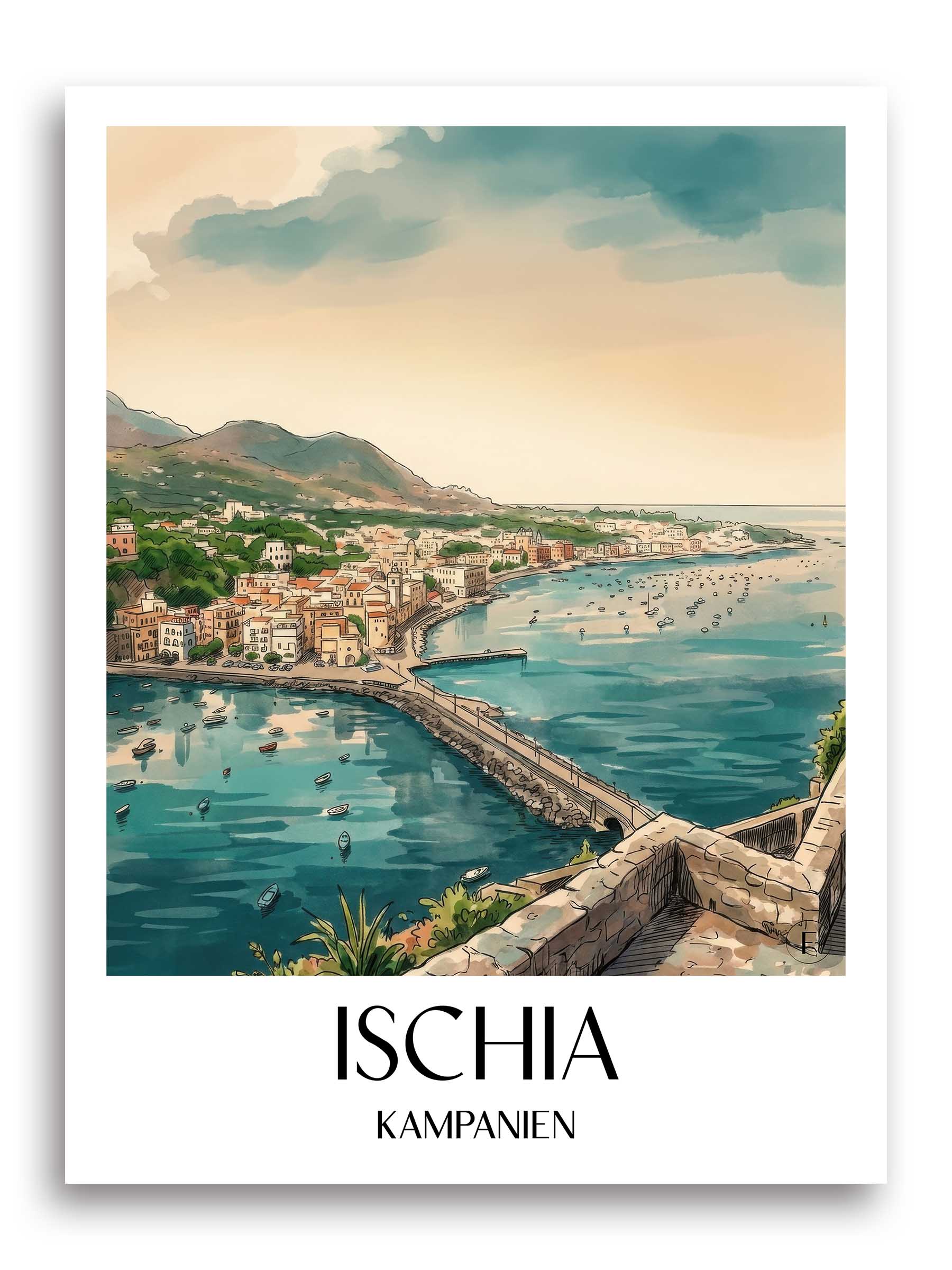ischia-kampanien-italien-poster-aquarell