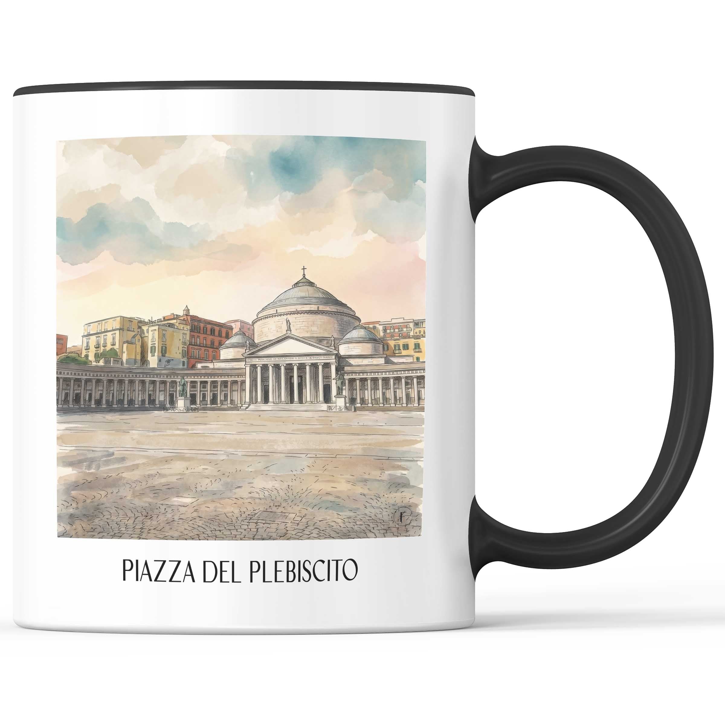 piazza-del-plebiscito-neapel-italien-kaffeebecher-aquarell