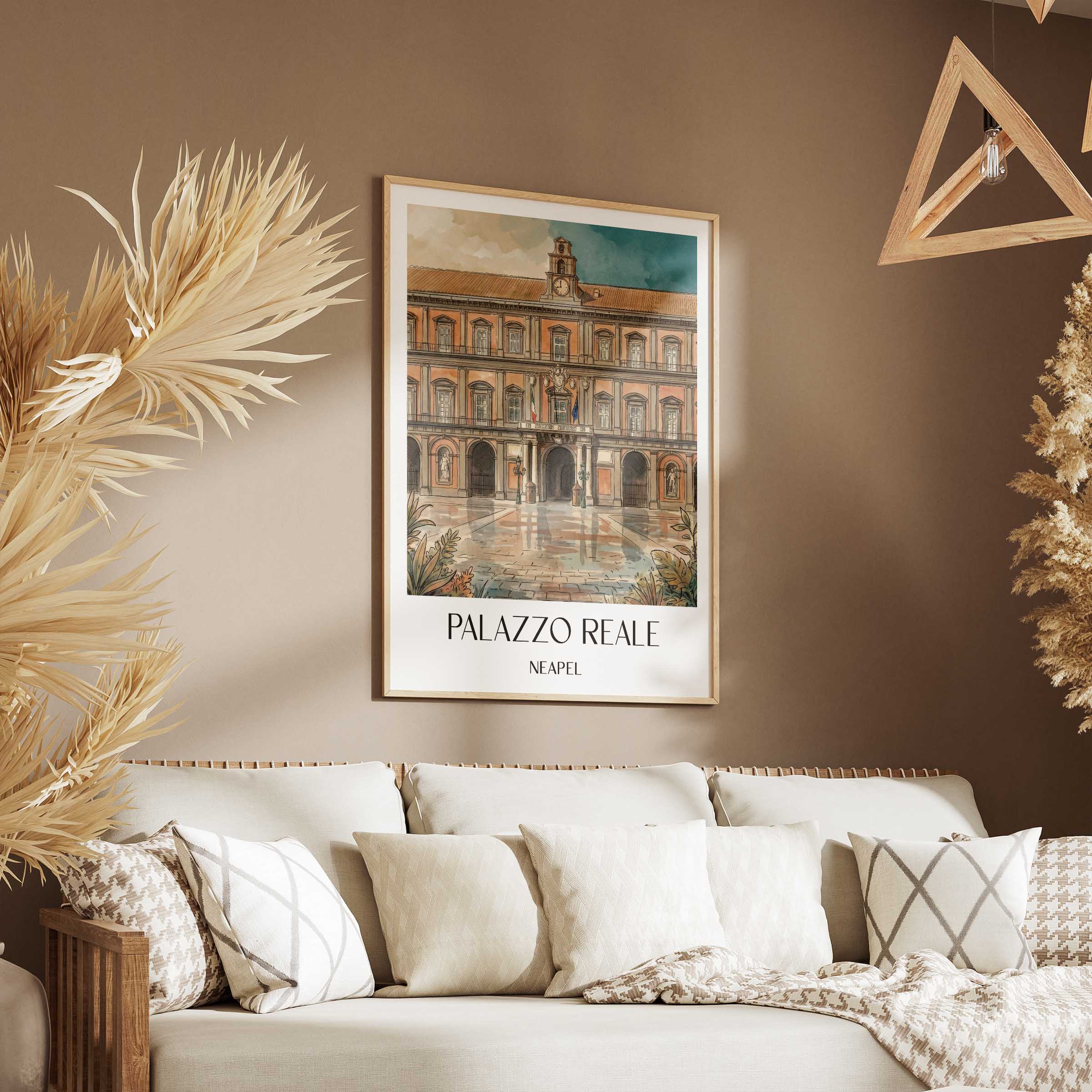 palazzo-reale-neapel-italien-poster-aquarell