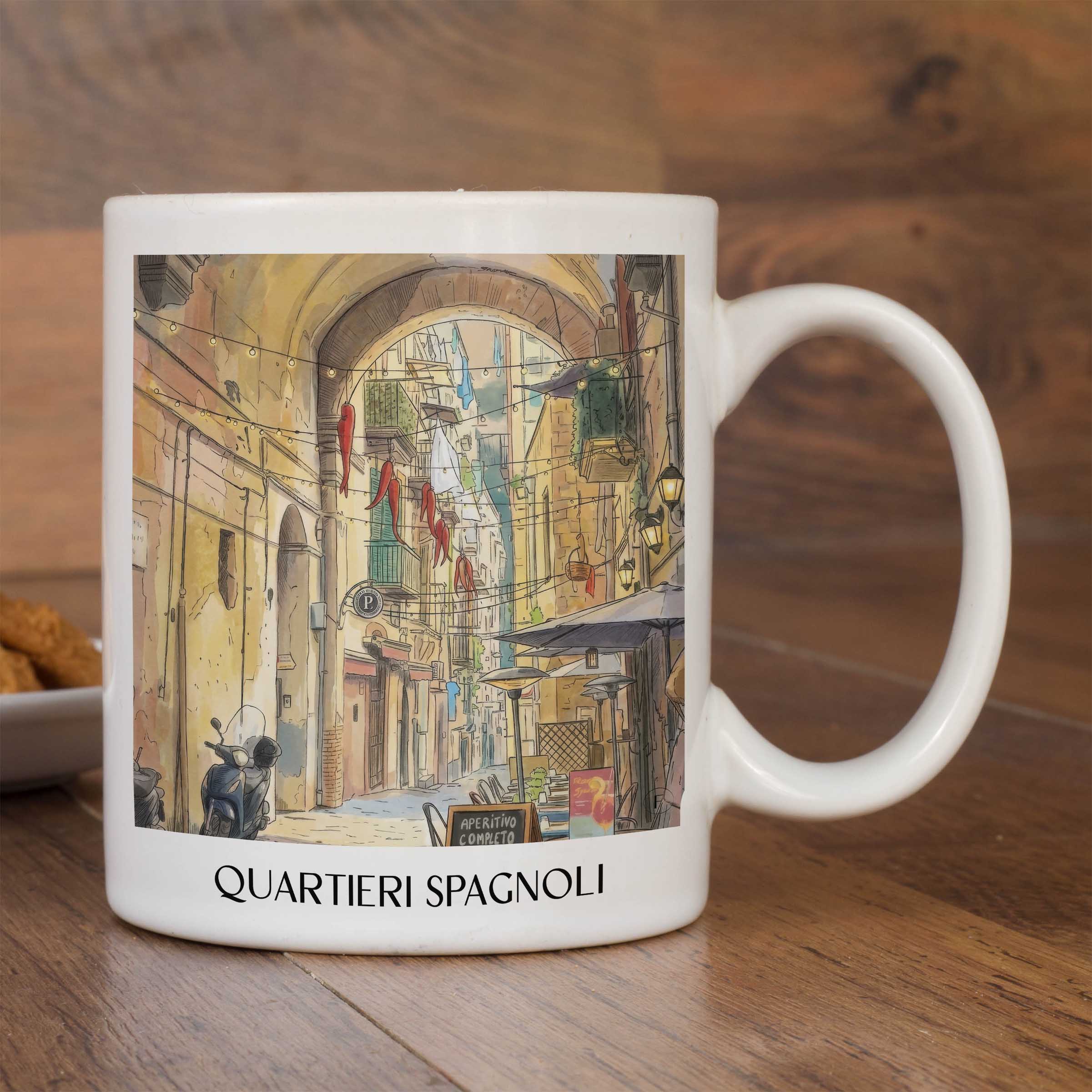 quartieri-spagnoli-neapel-italien-kaffeebecher-aquarell