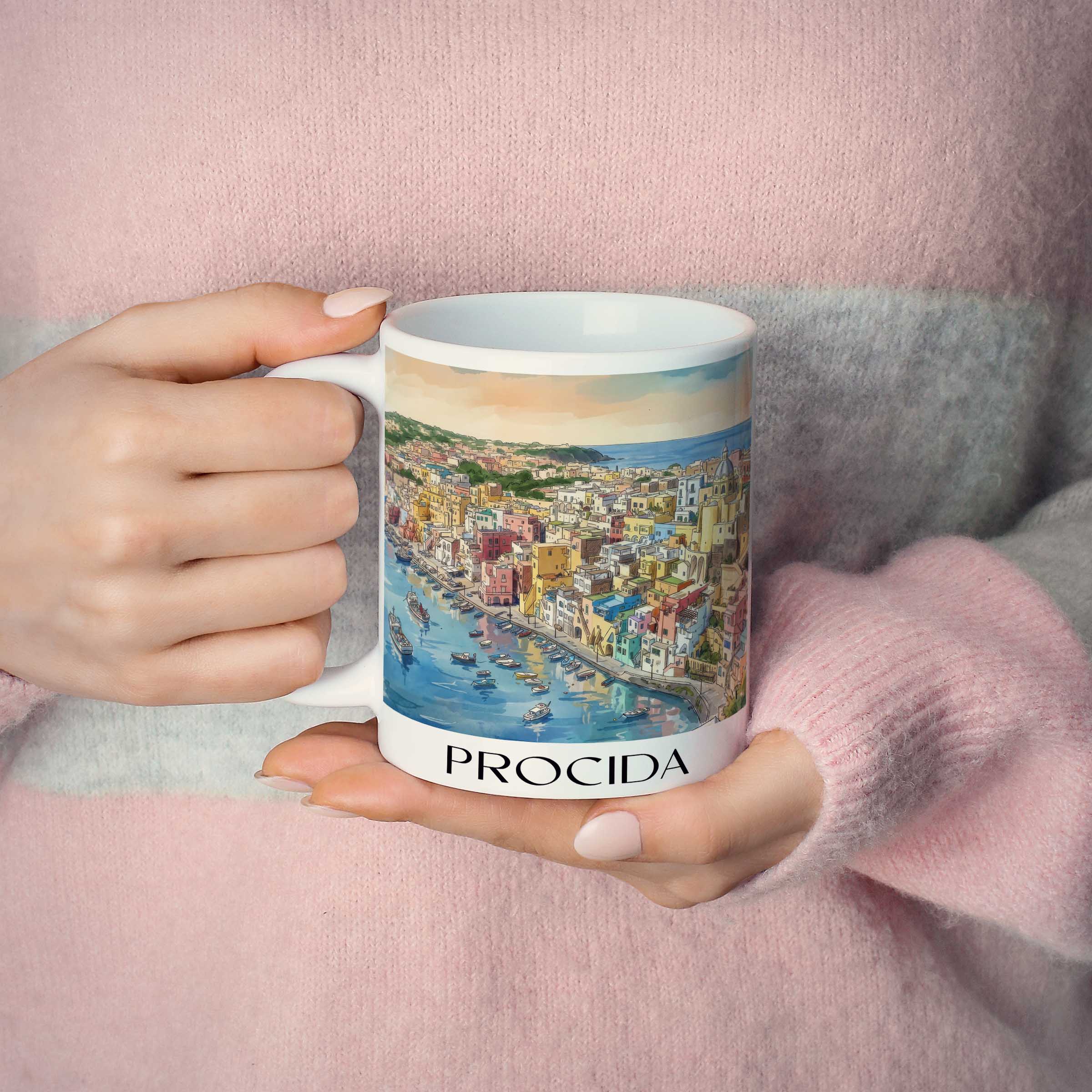 procida-kampanien-italien-kaffeebecher-aquarell
