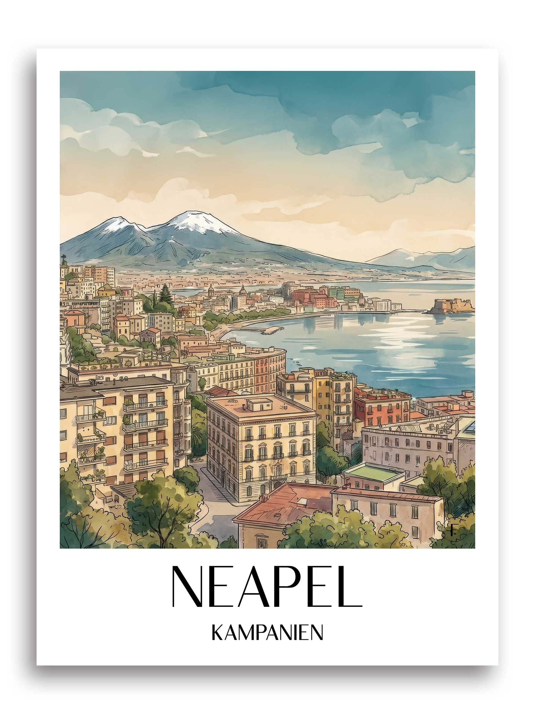 neapel-kampanien-italien-poster-aquarell