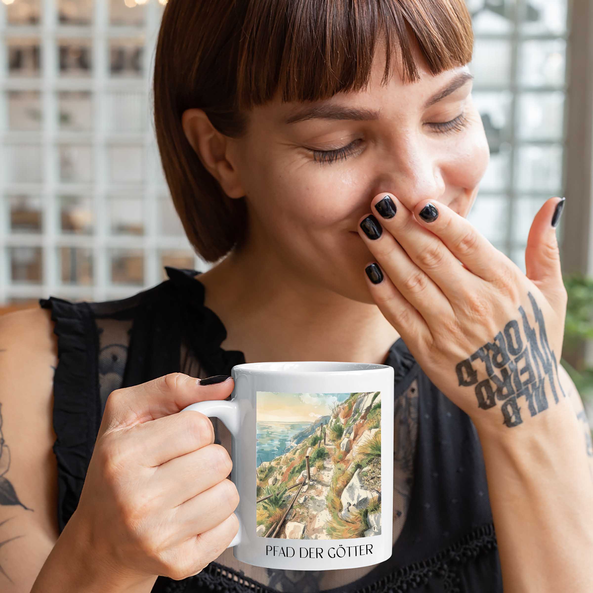 pfad-der-götter-amalfiküste-italien-kaffeebecher-aquarell