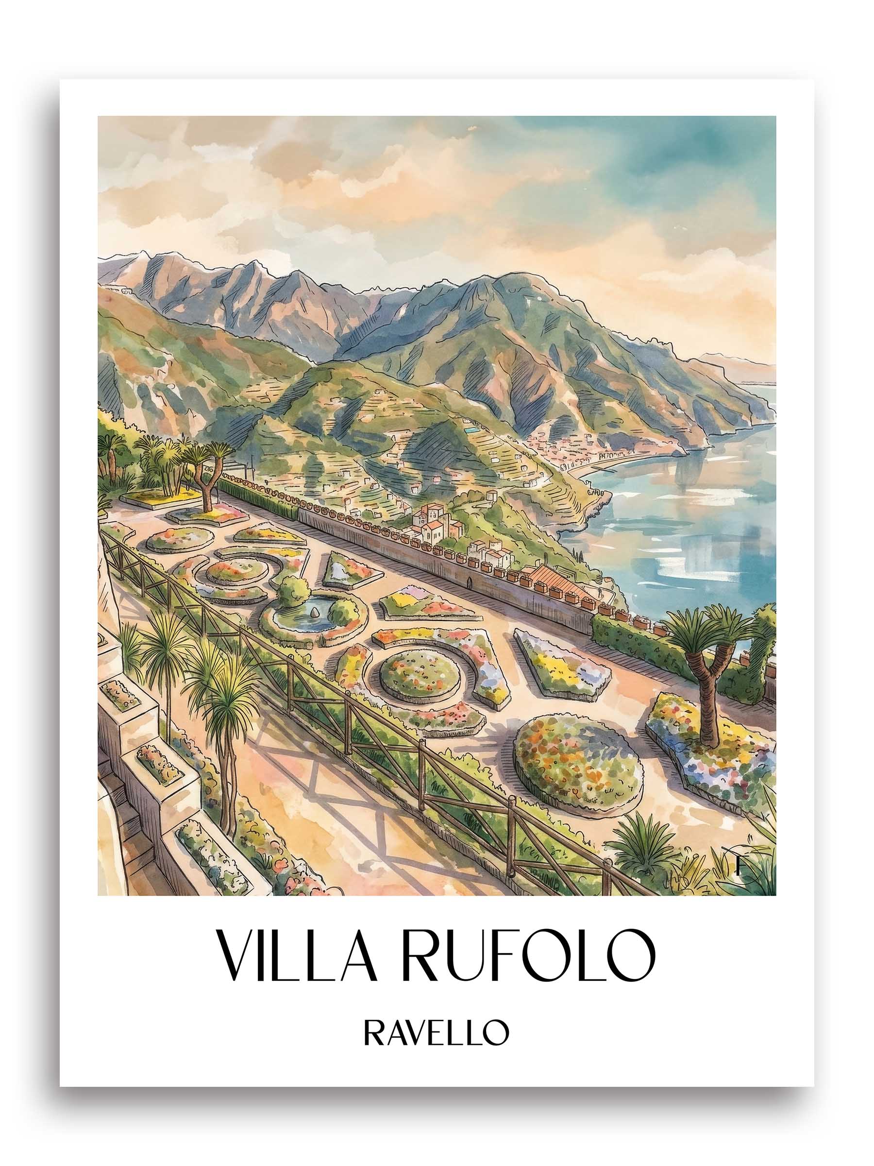 villa-rufolo-ravello-italien-poster-aquarell
