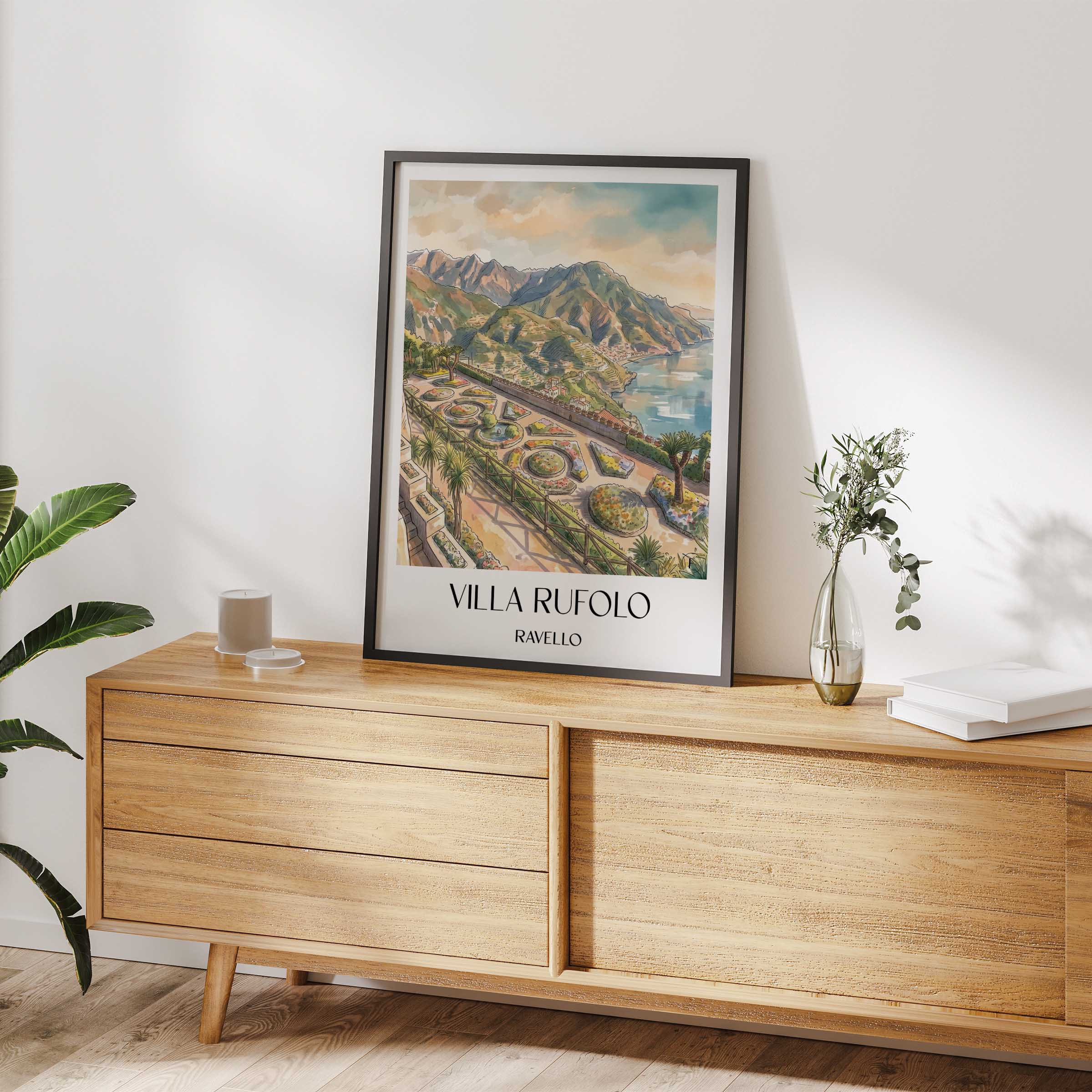 villa-rufolo-ravello-italien-poster-aquarell