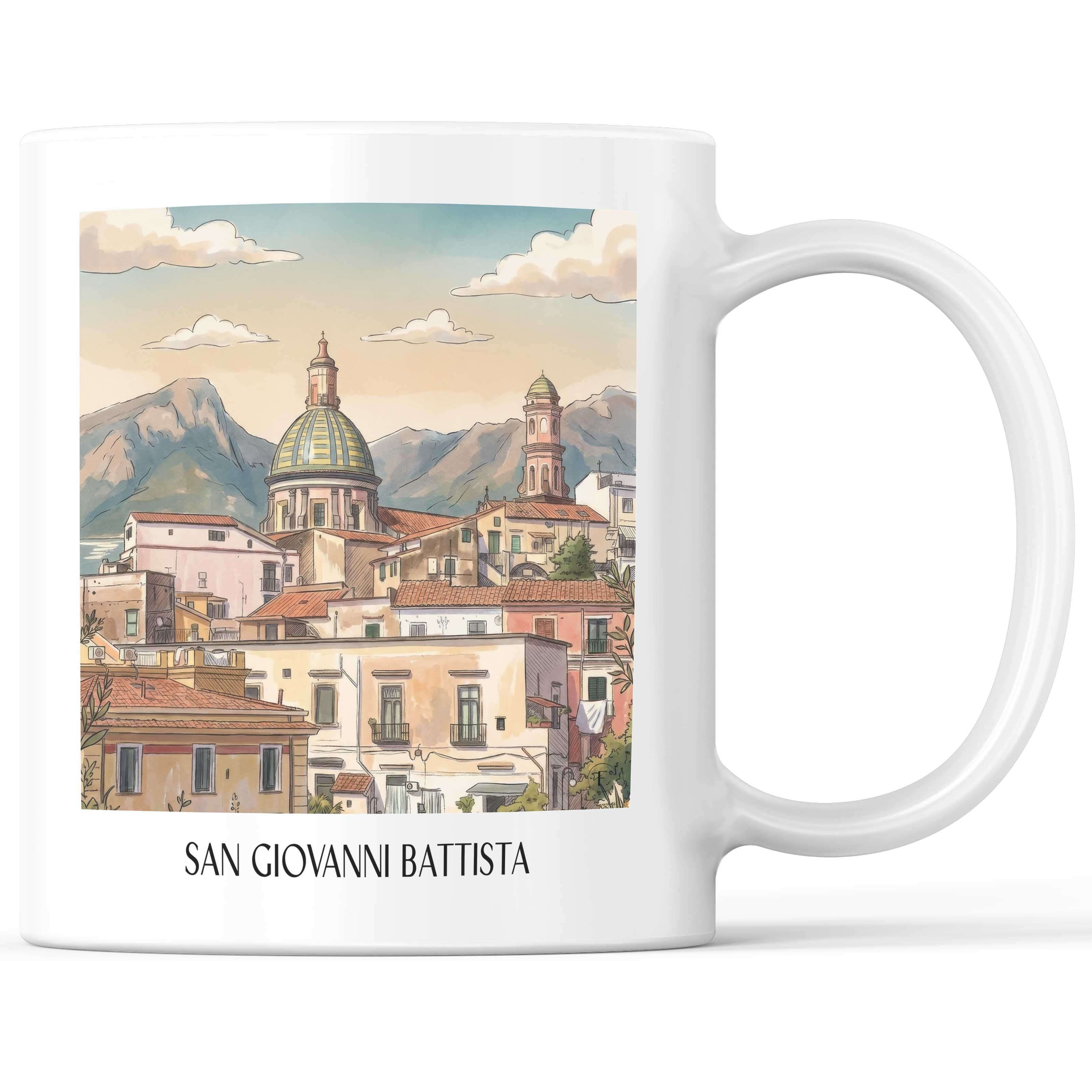 san-giovanni-battista-vietri-sul-mare-italien-kaffeebecher-aquarell