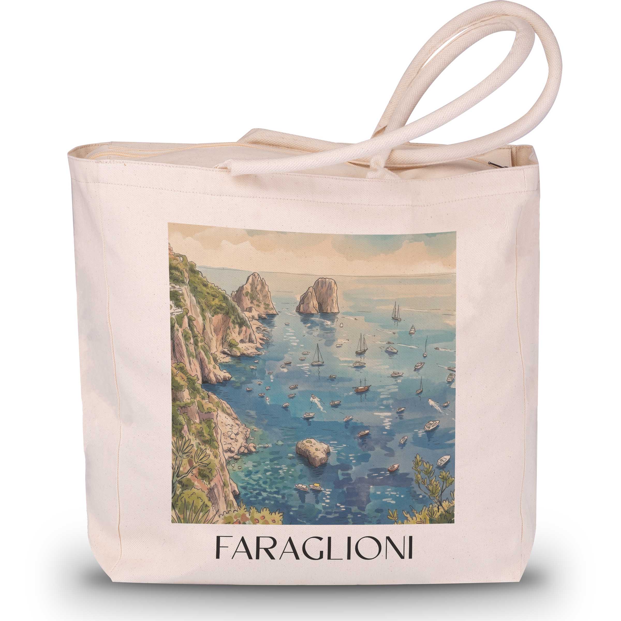 faraglioni-capri-italien-einkaufstasche-aquarell