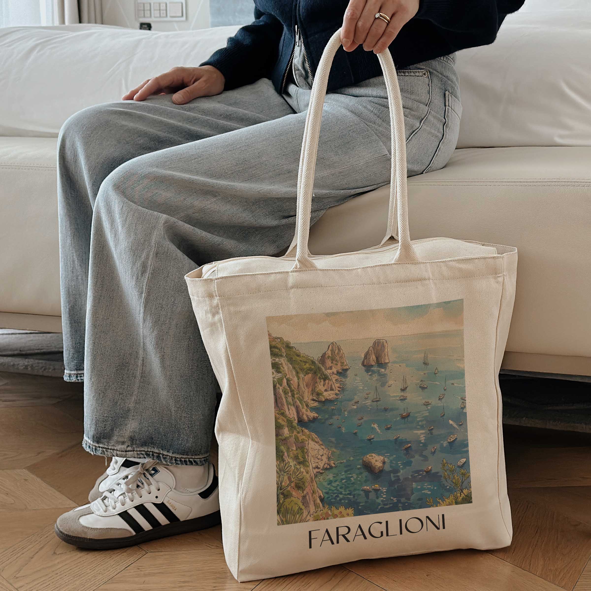 faraglioni-capri-italien-einkaufstasche-aquarell
