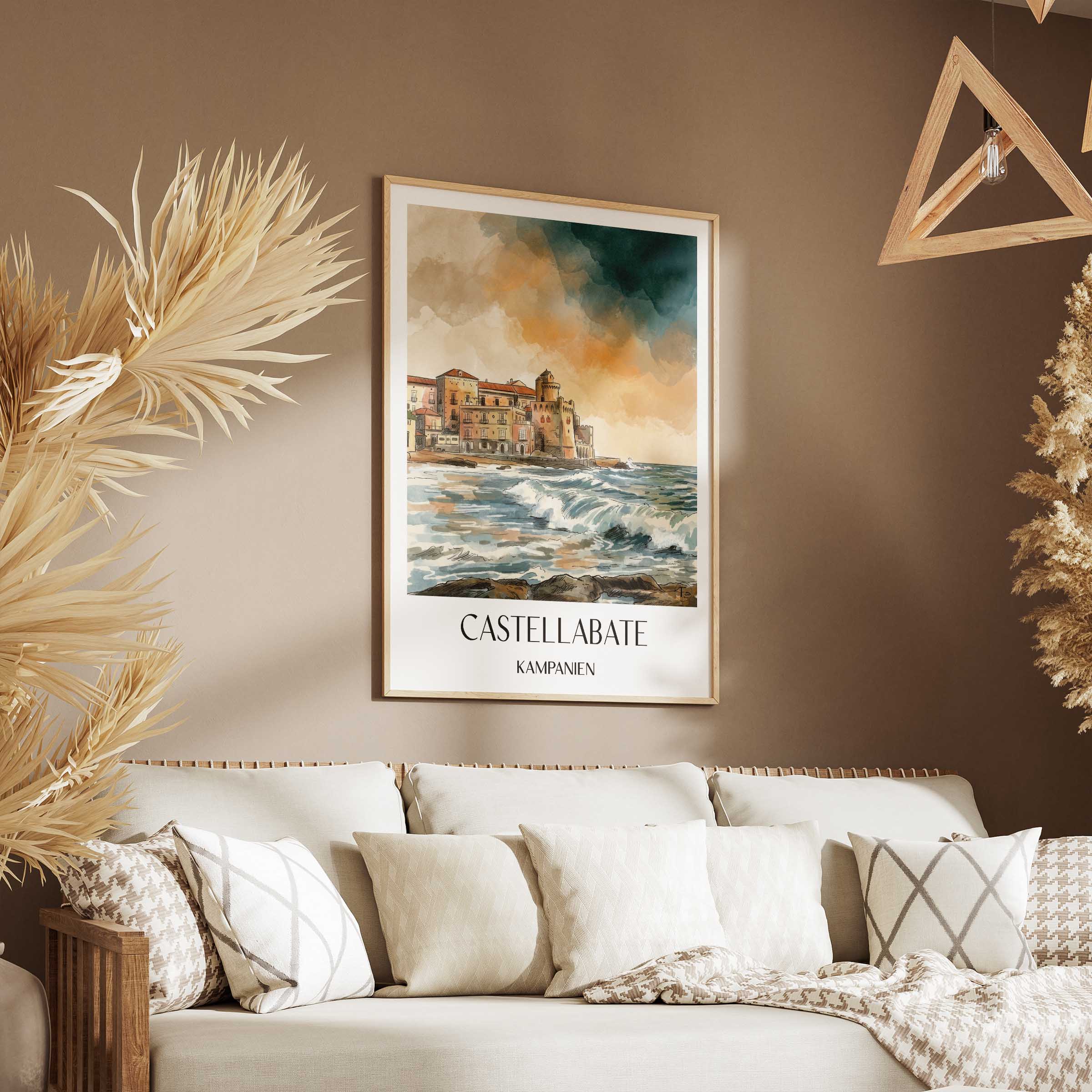 castellabate-kampanien-italien-poster-aquarell