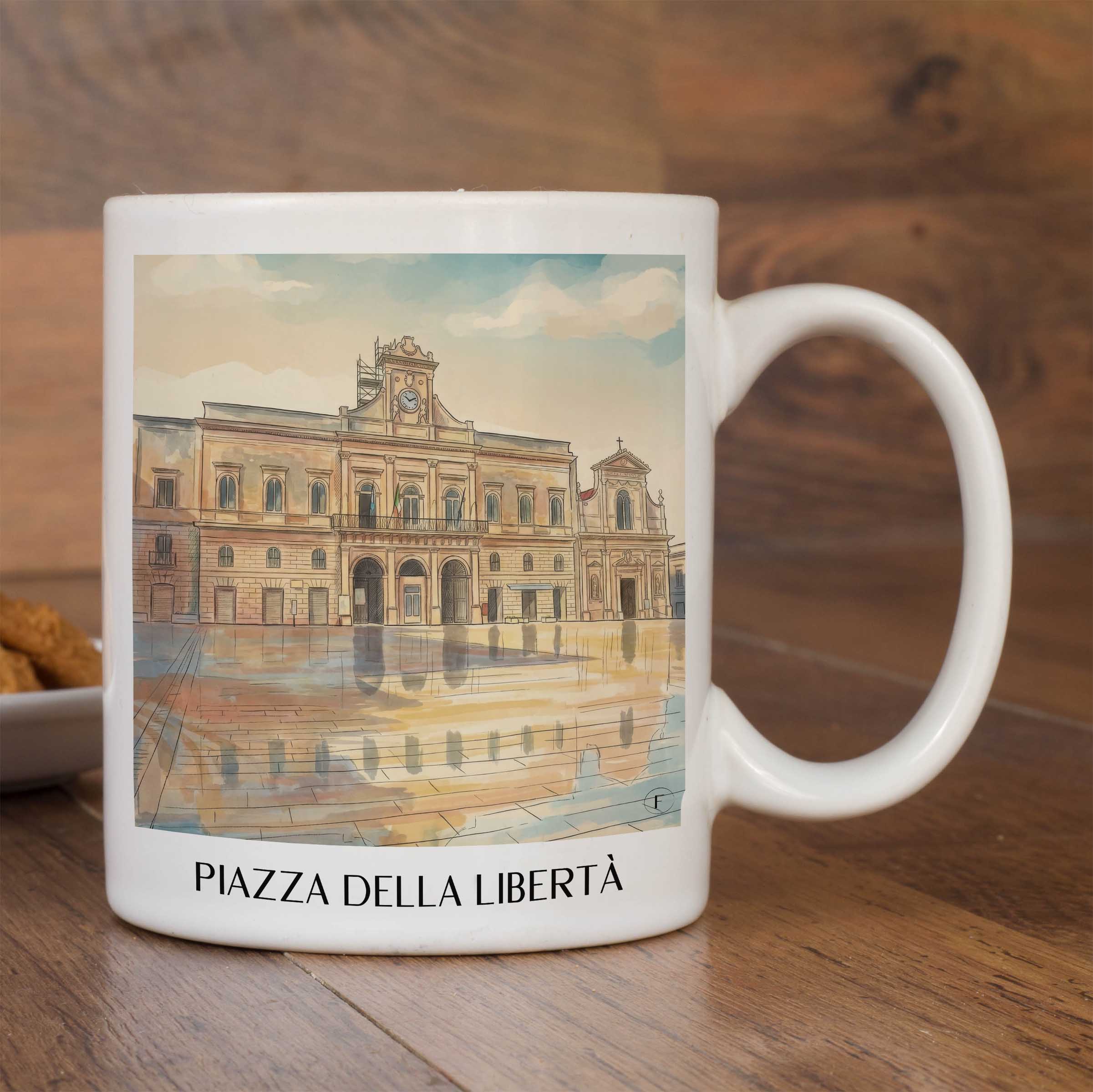 piazza-della-libertà-ostuni-italien-kaffeebecher-aquarell