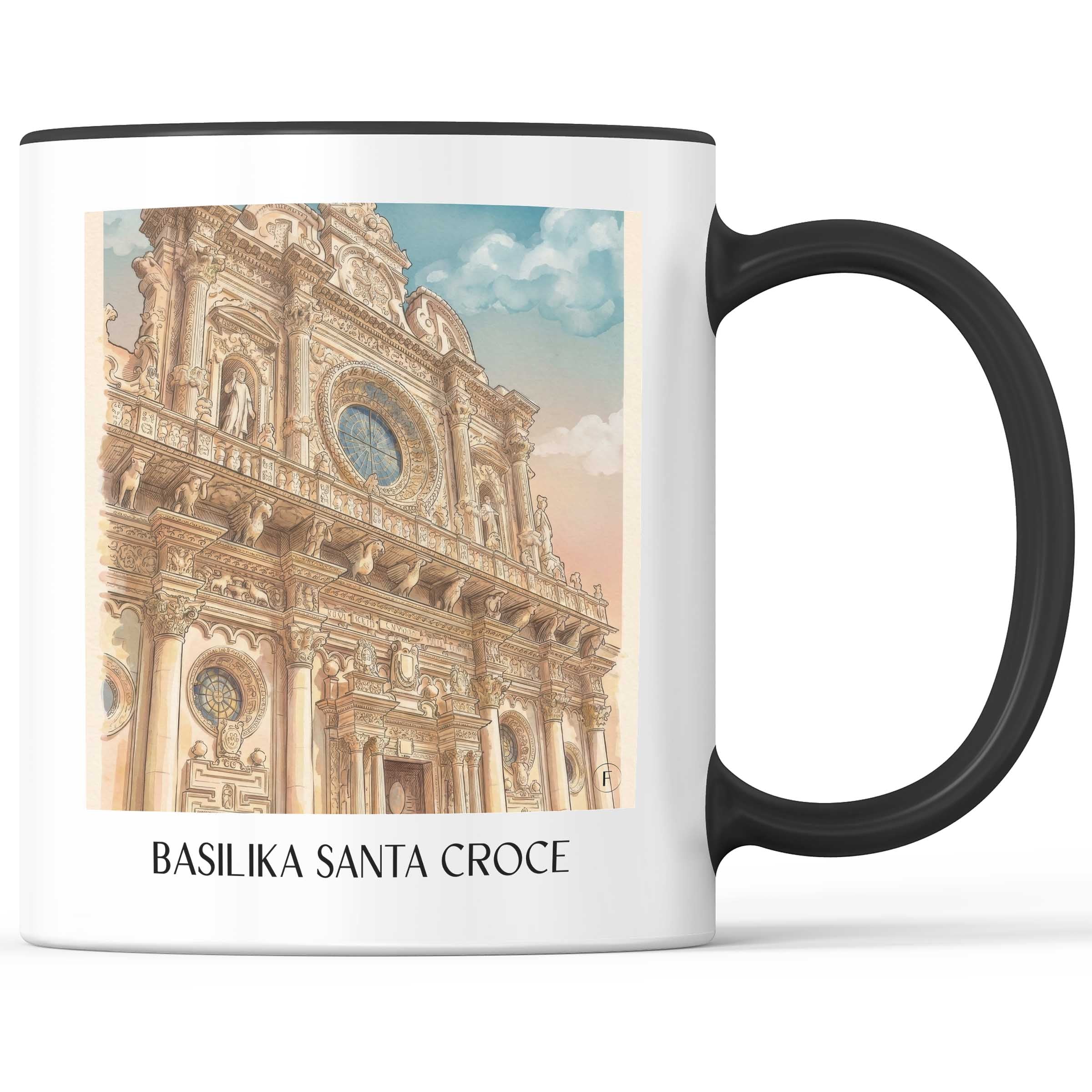 basilika-santa-croce-lecce-italien-kaffeebecher-aquarell