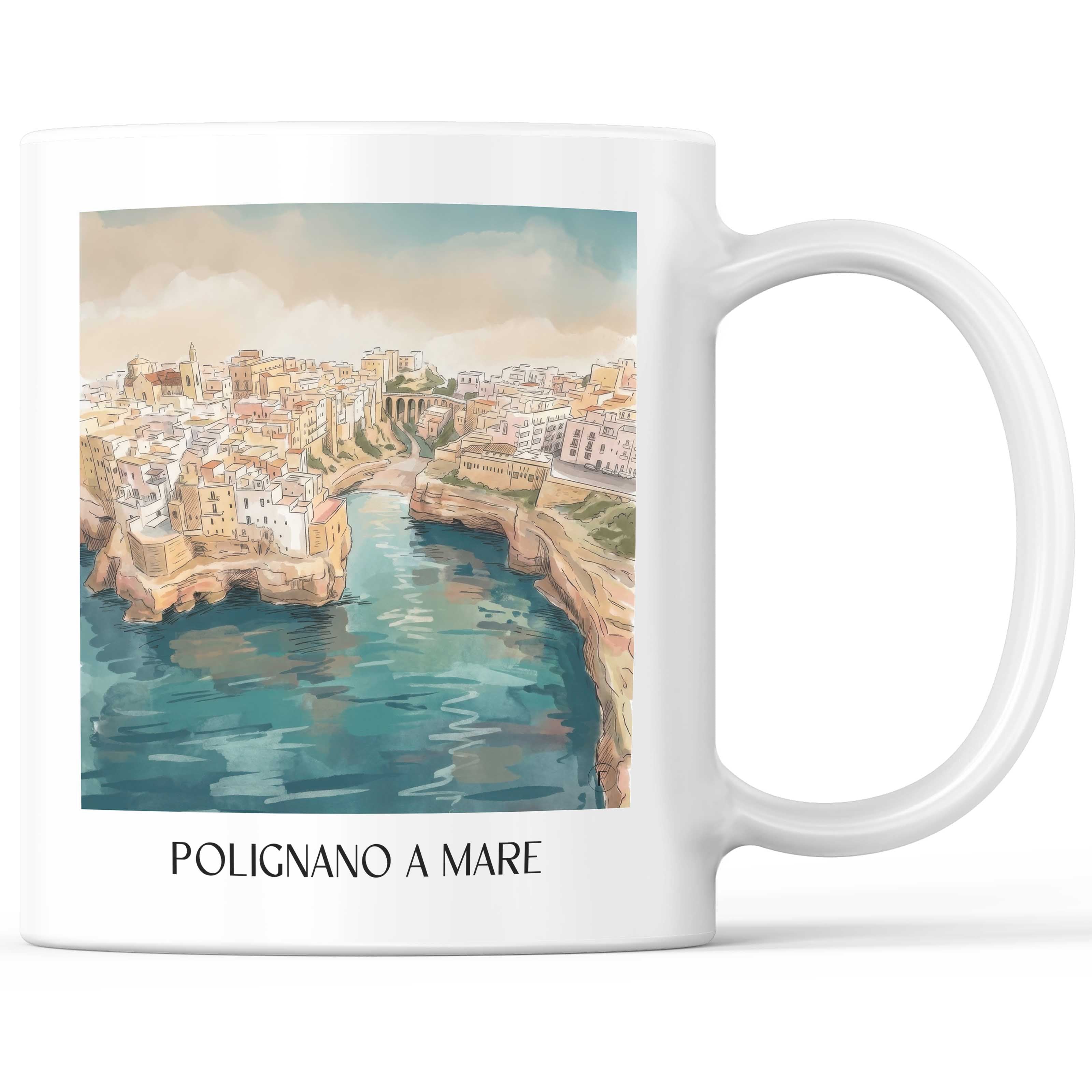 polignano-a-mare-apulien-italien-kaffeebecher-aquarell