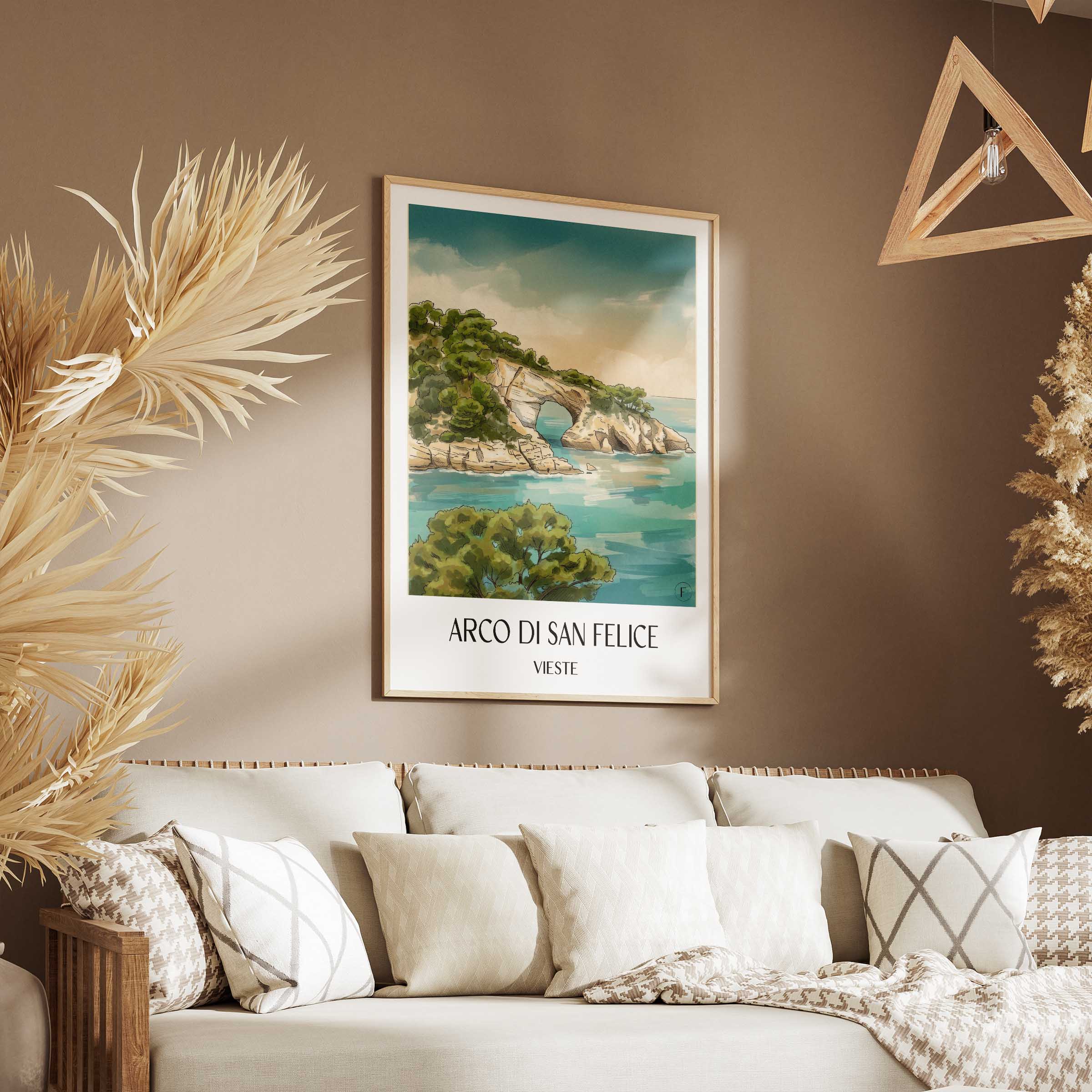 arco-di-san-felice-vieste-italien-poster-aquarell