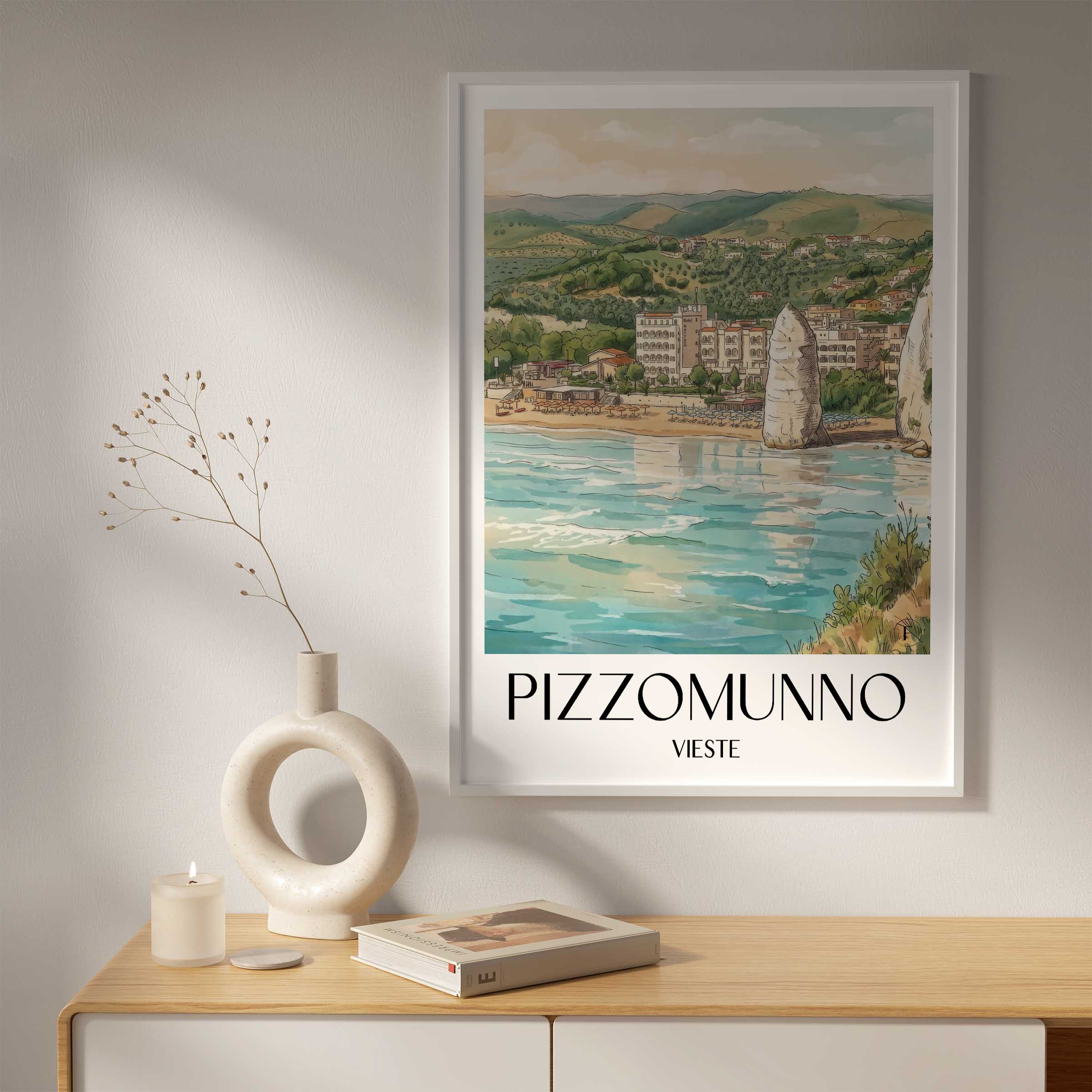 pizzomunno-vieste-italien-poster-aquarell