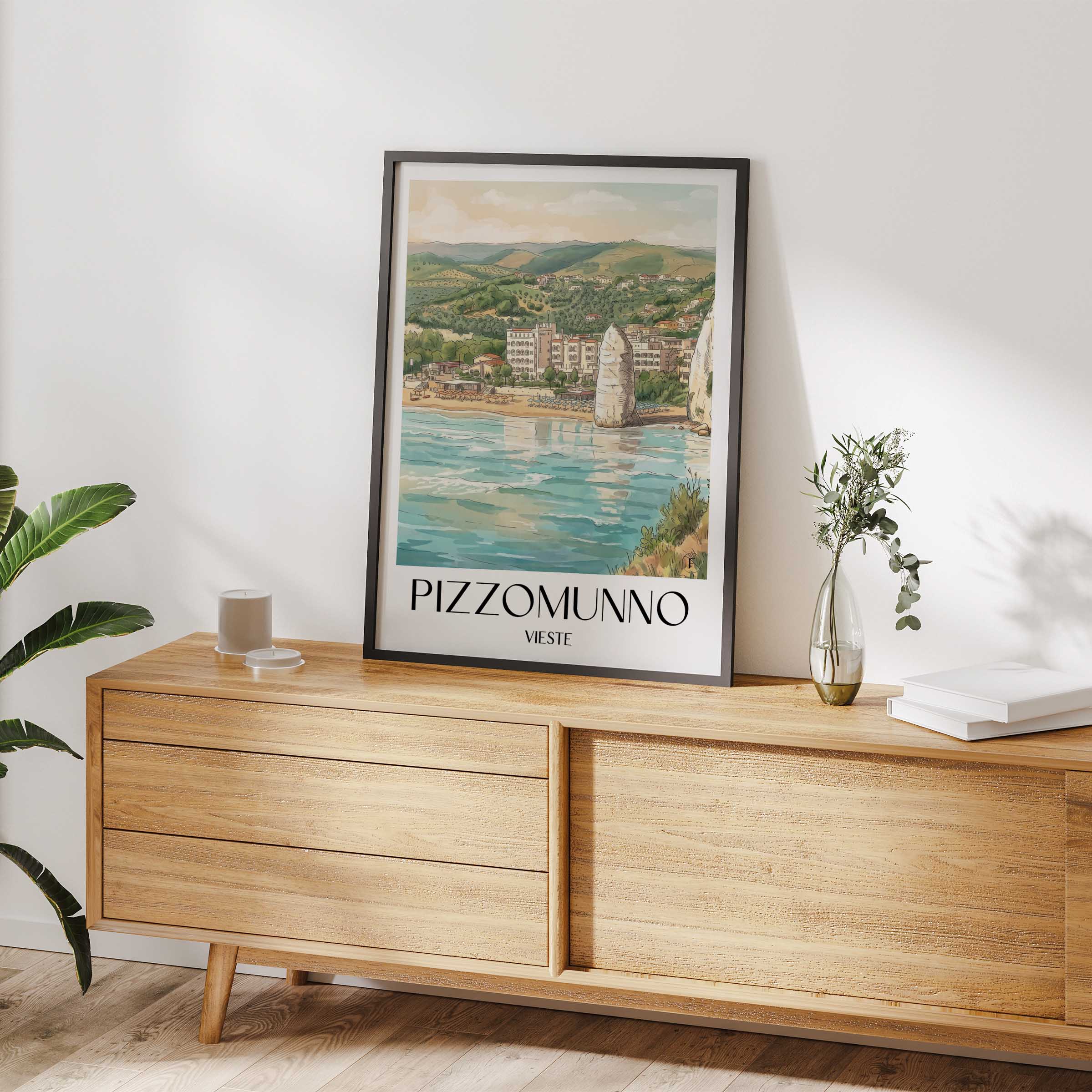 pizzomunno-vieste-italien-poster-aquarell