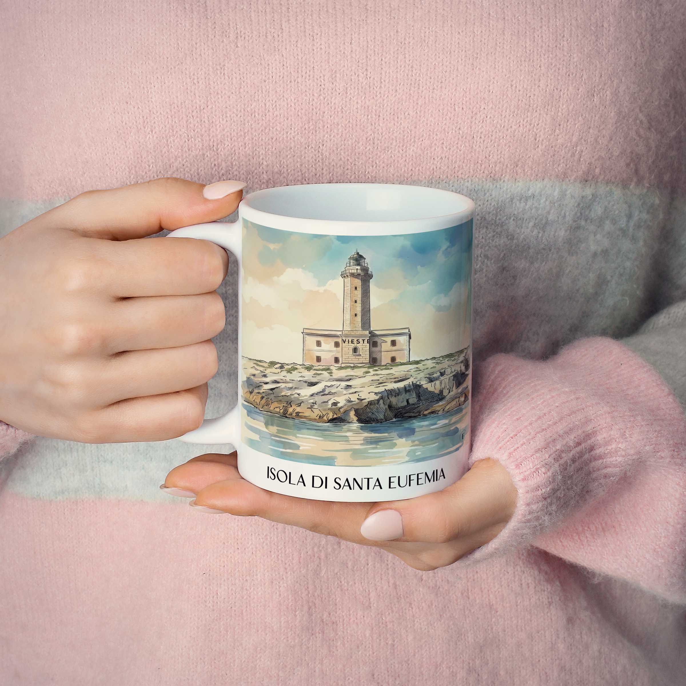 isola-di-santa-eufemia-vieste-italien-kaffeebecher-aquarell