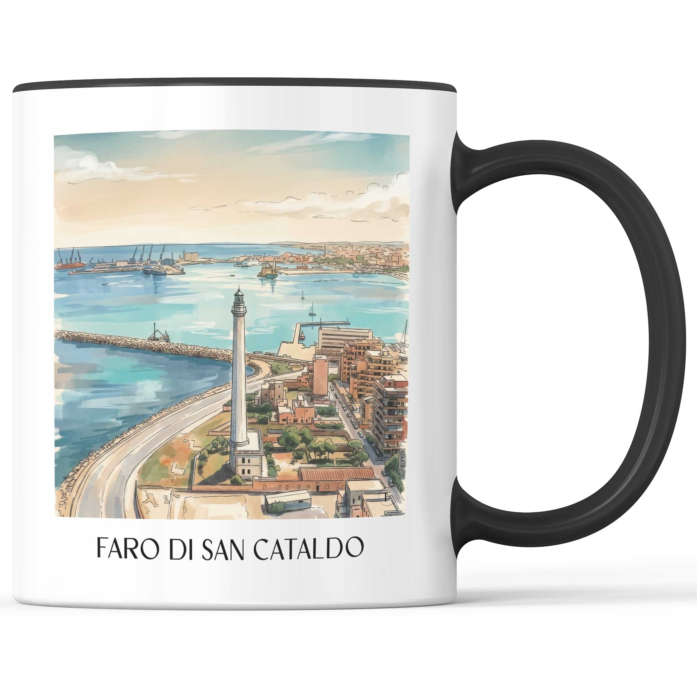 faro-di-san-cataldo-bari-italien-kaffeebecher-aquarell