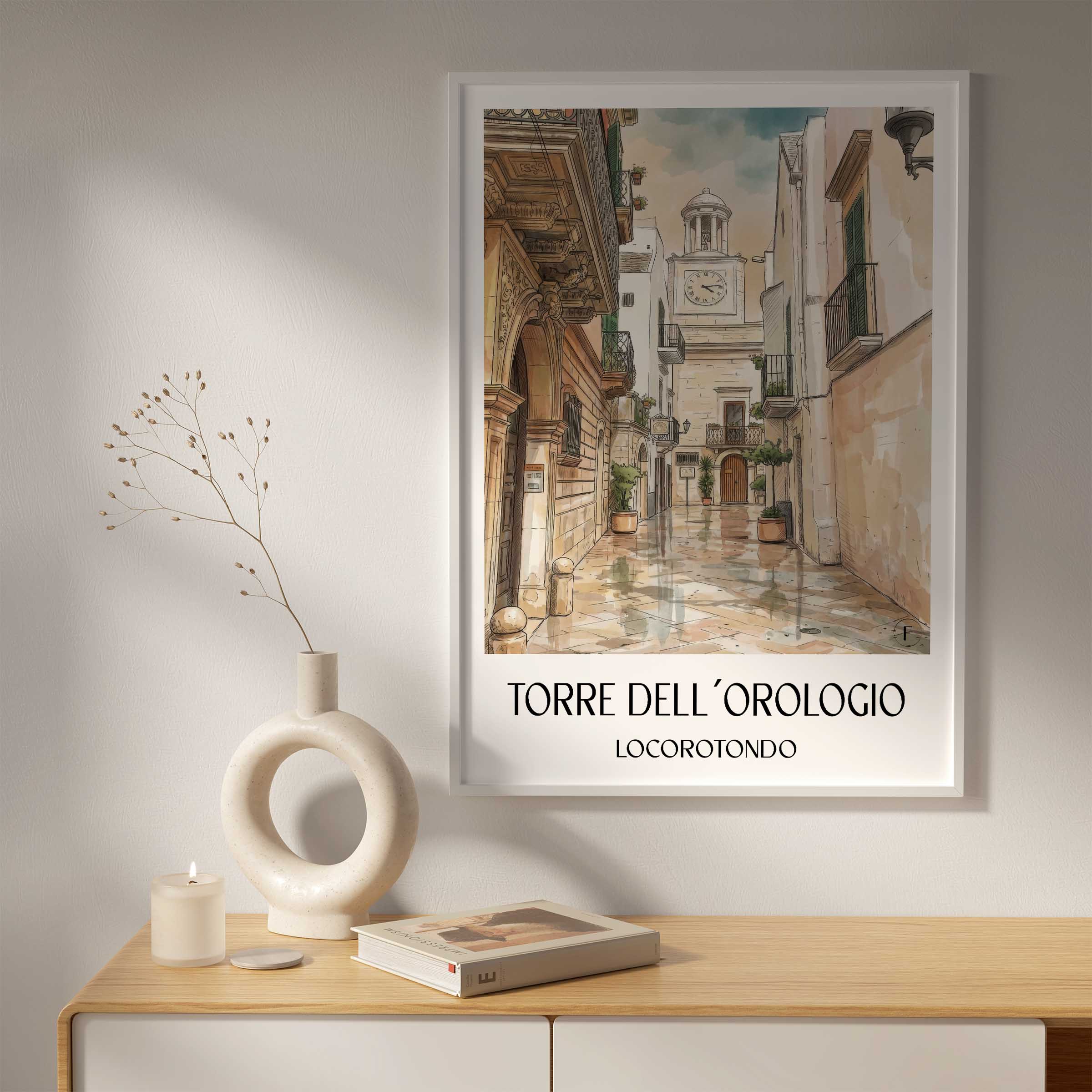 torre-dell´orologio-locorotondo-italien-poster-aquarell