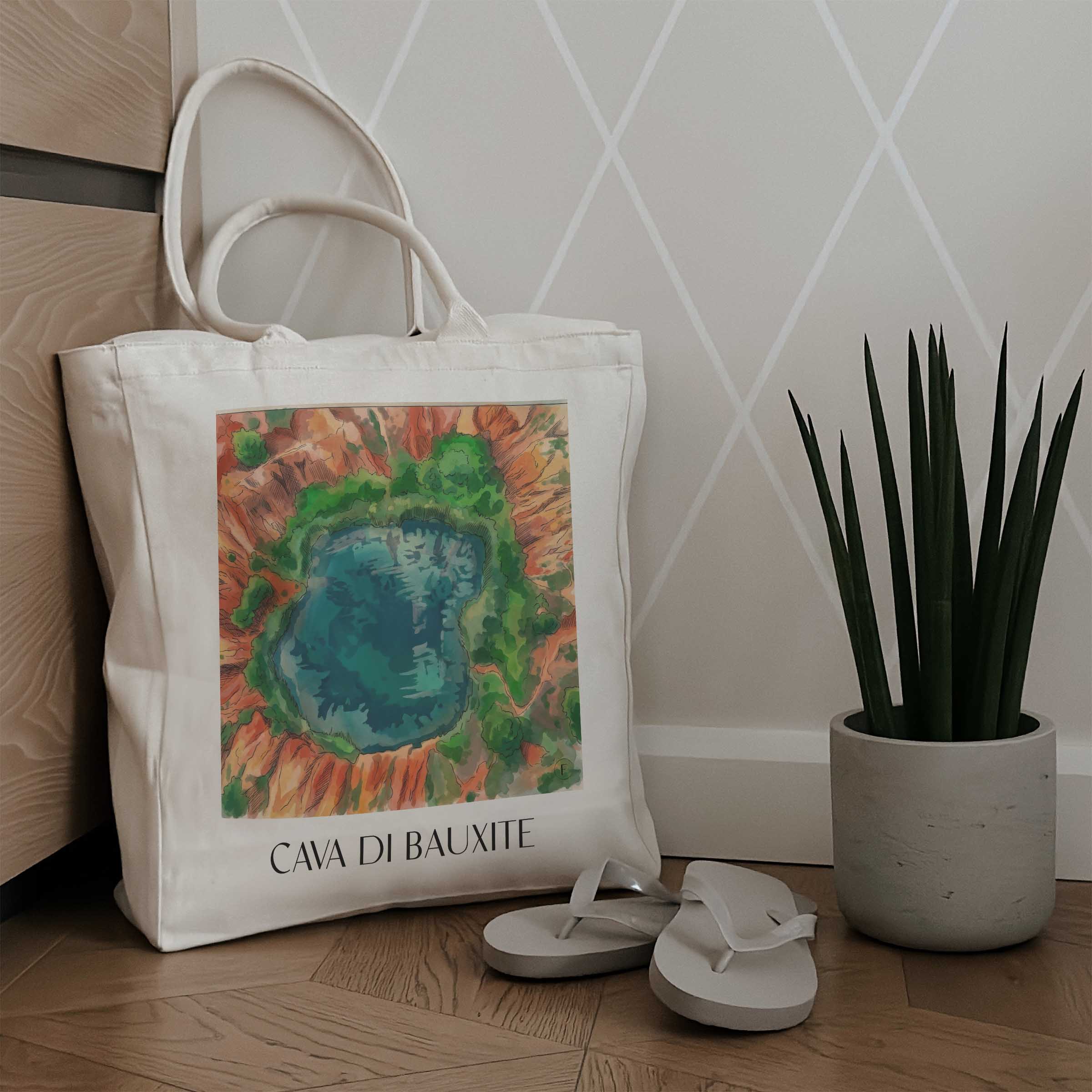 cava-di-bauxite-salento-italien-einkaufstasche-aquarell