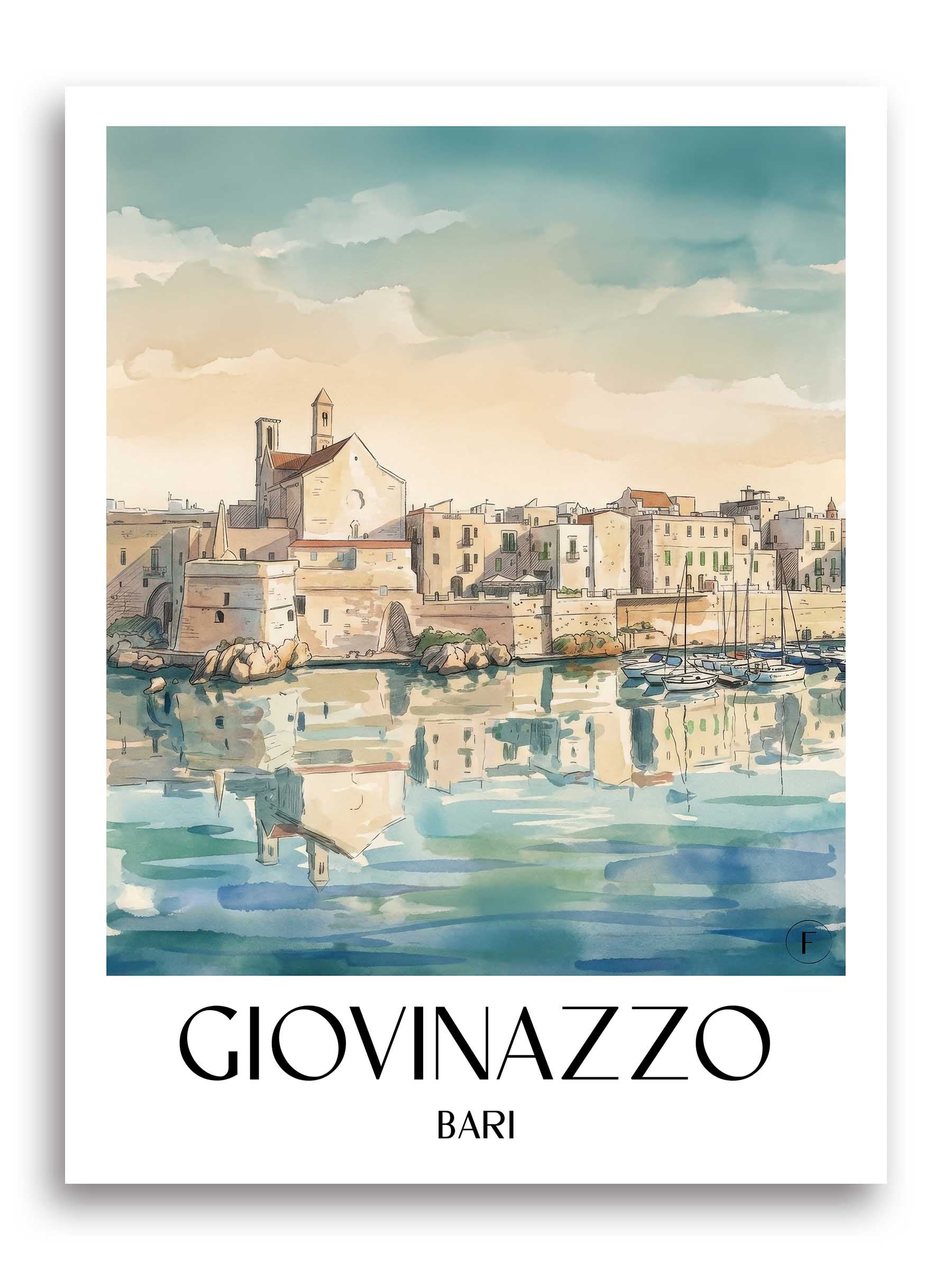 giovinazzo-bari-italien-poster-aquarell