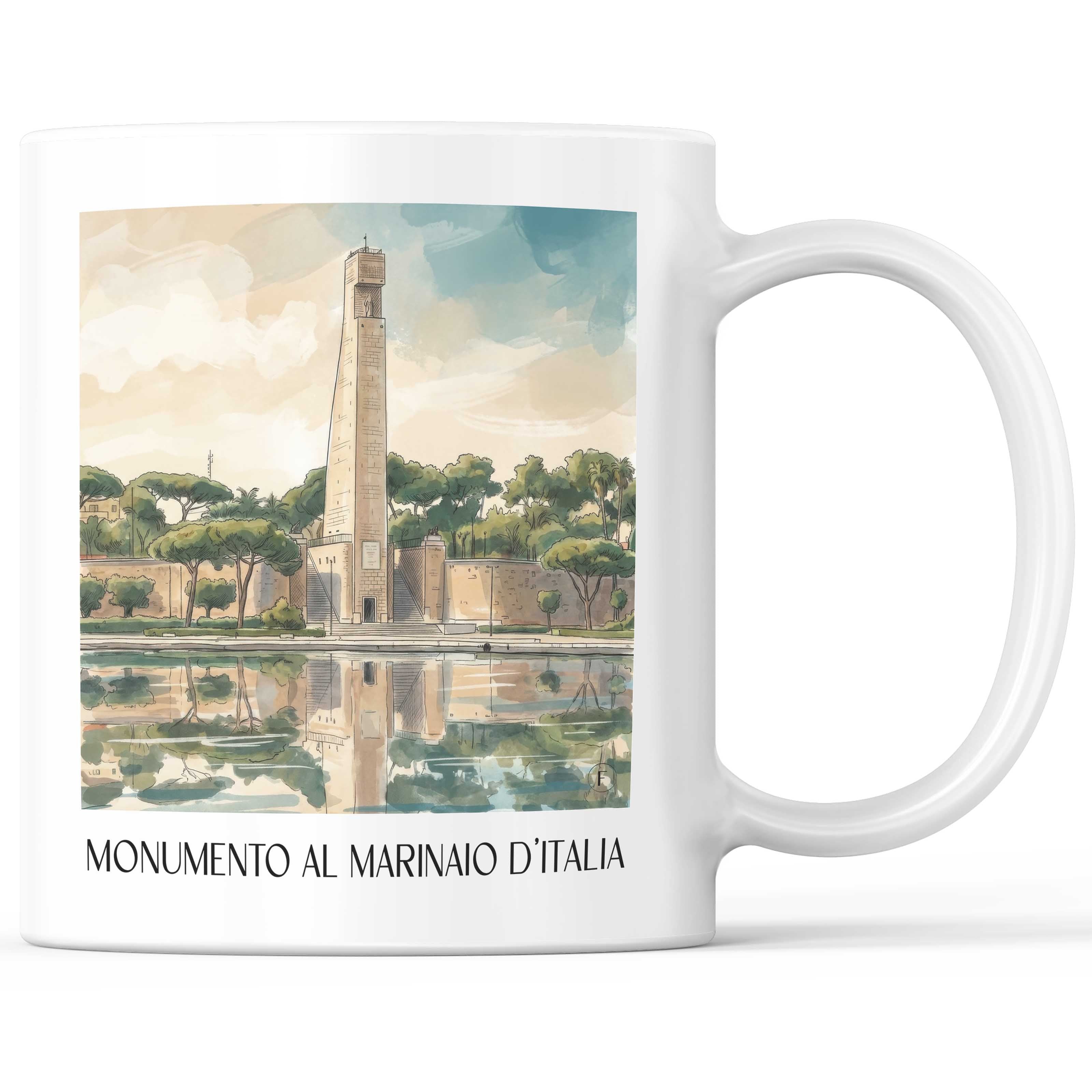 monumento-al-marinaio-d´italia-brindisi-italien-kaffeebecher-aquarell