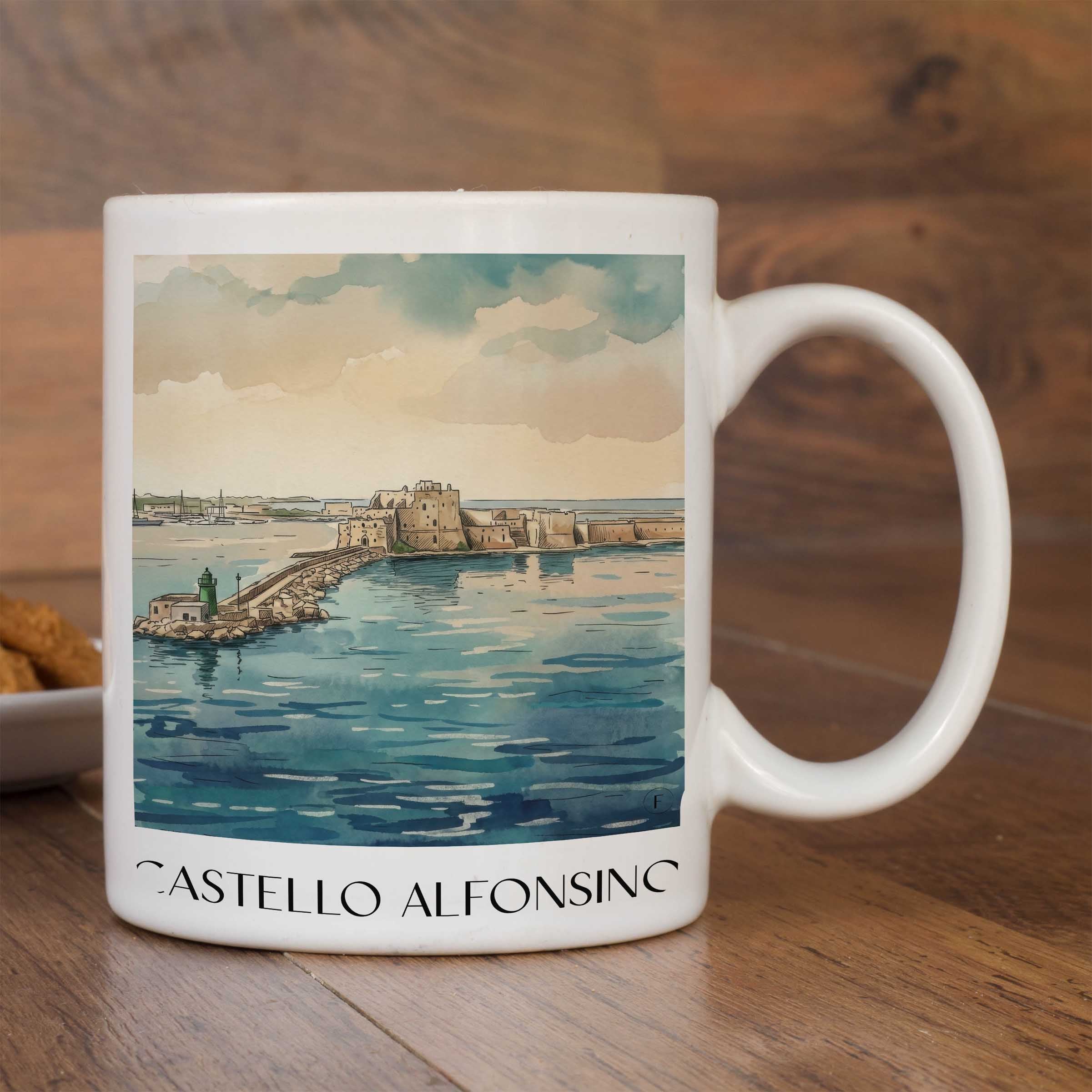castello-alfonsino-brindisi-italien-kaffeebecher-aquarell