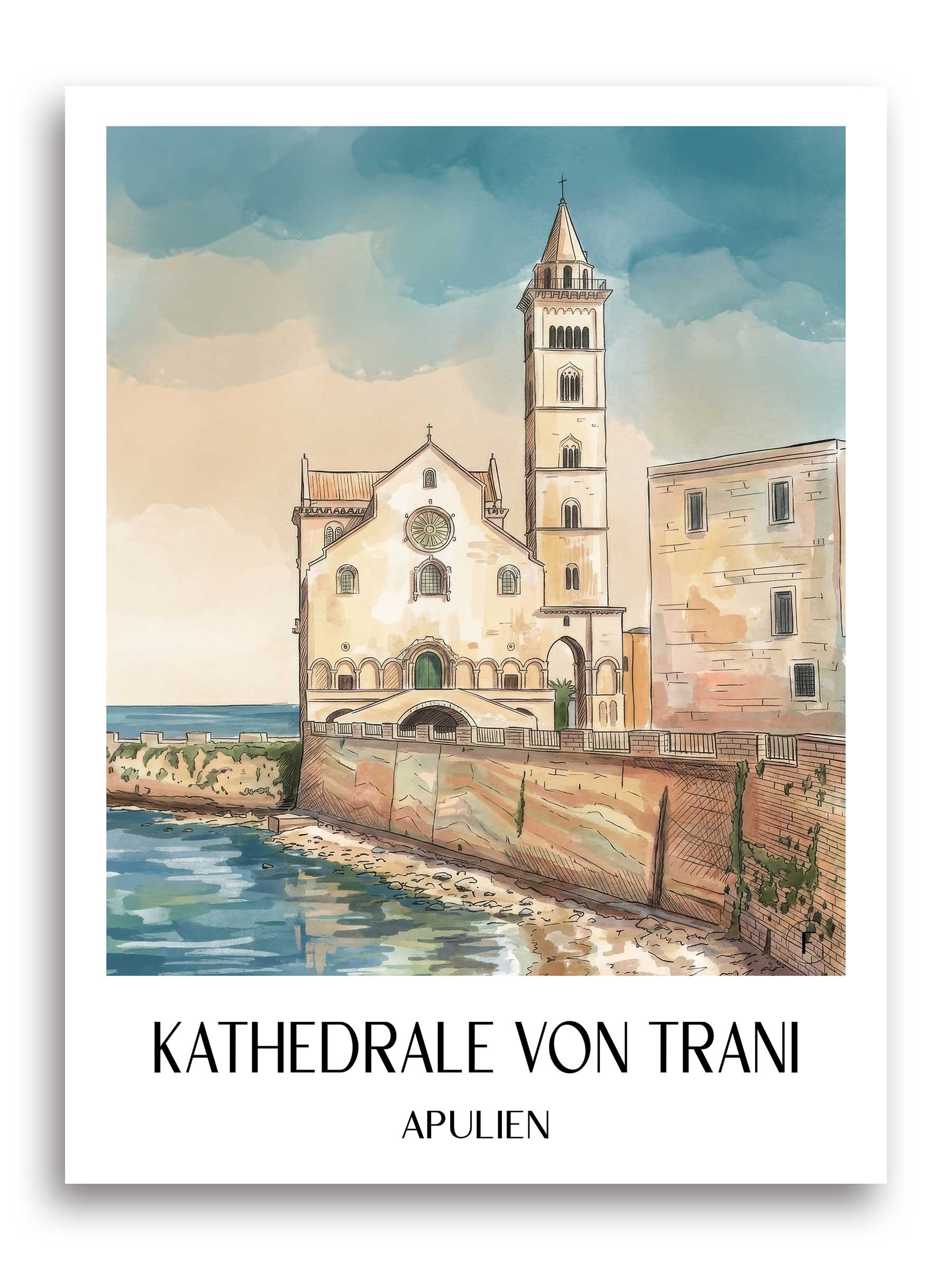 kathedrale-von-trani-apulien-italien-poster-aquarell