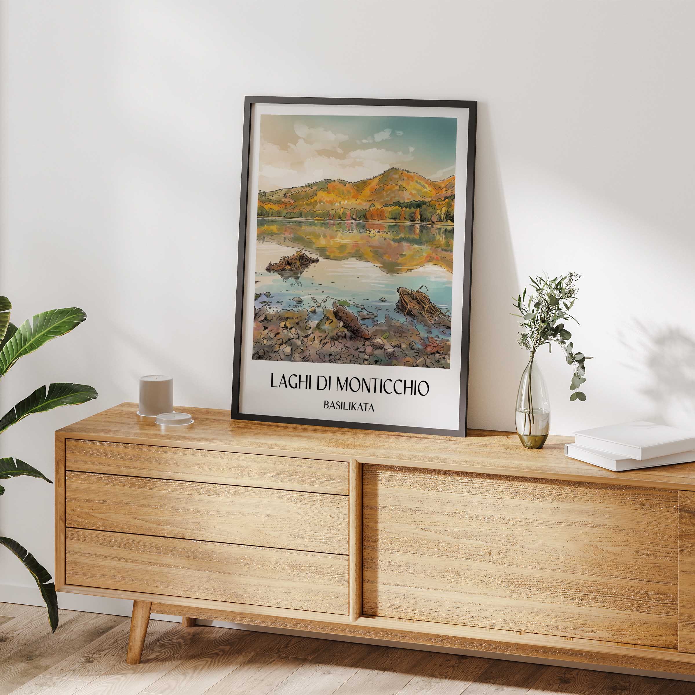 laghi-di-monticchio-basilikata-italien-poster-aquarell