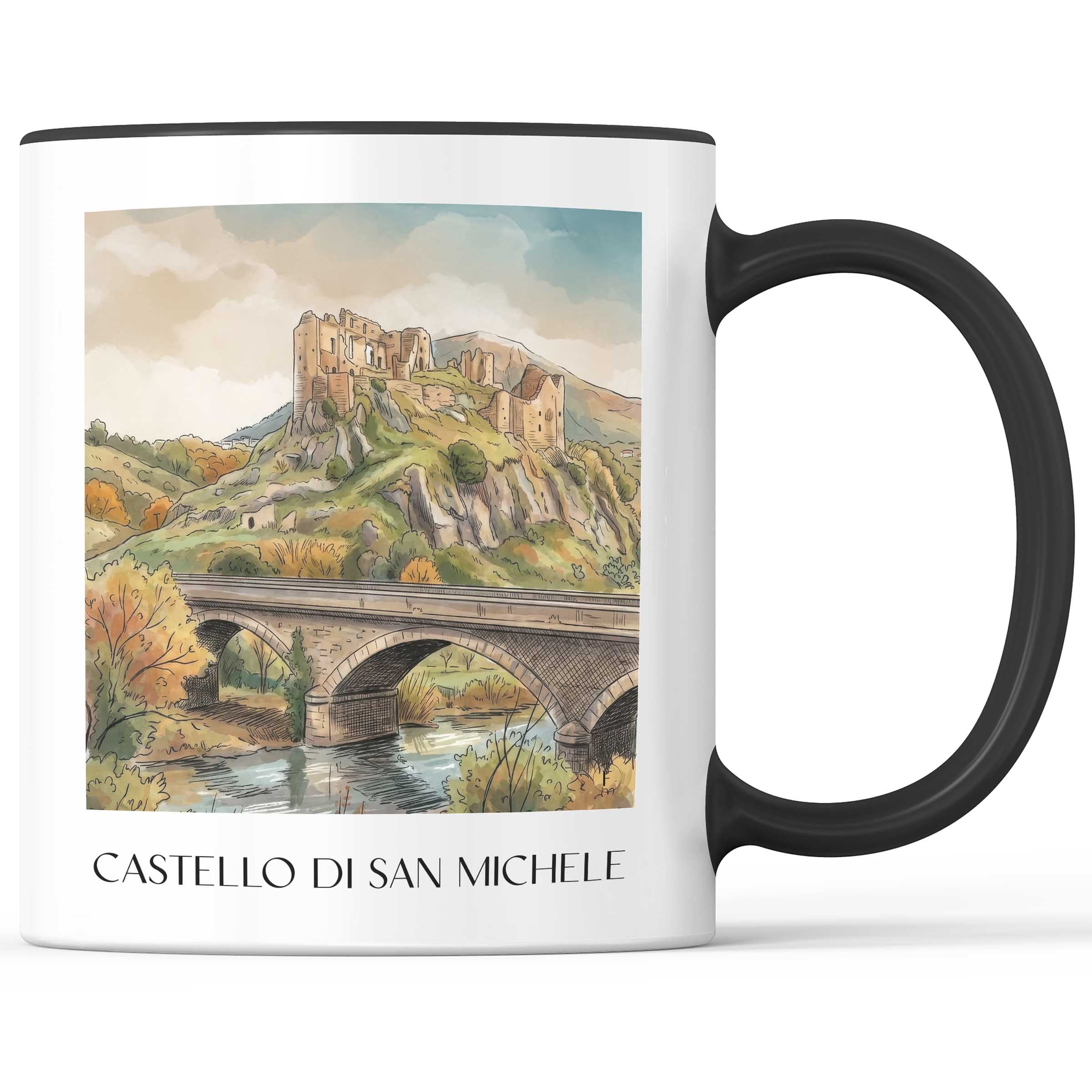 castello-di-san-michele-santa-maria-del-cedro-italien-kaffeebecher-aquarell