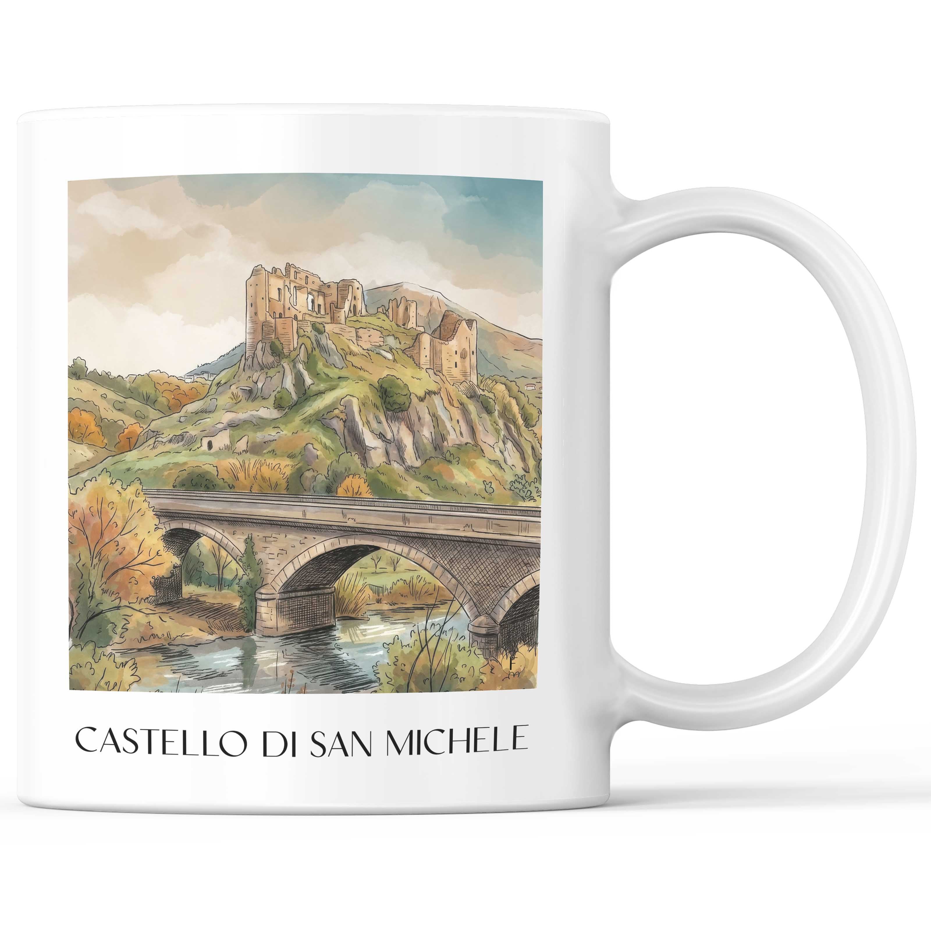 castello-di-san-michele-santa-maria-del-cedro-italien-kaffeebecher-aquarell