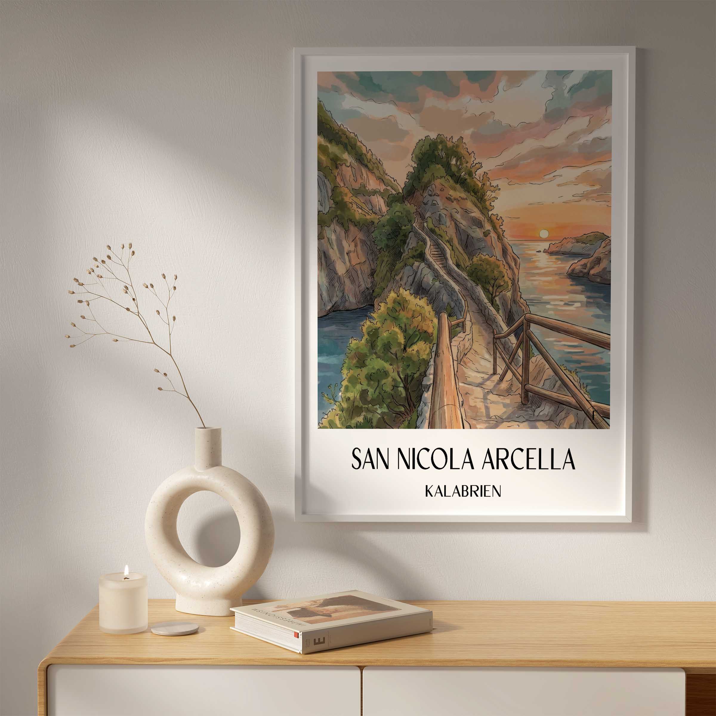 san-nicola-arcella-kalabrien-italien-poster-aquarell